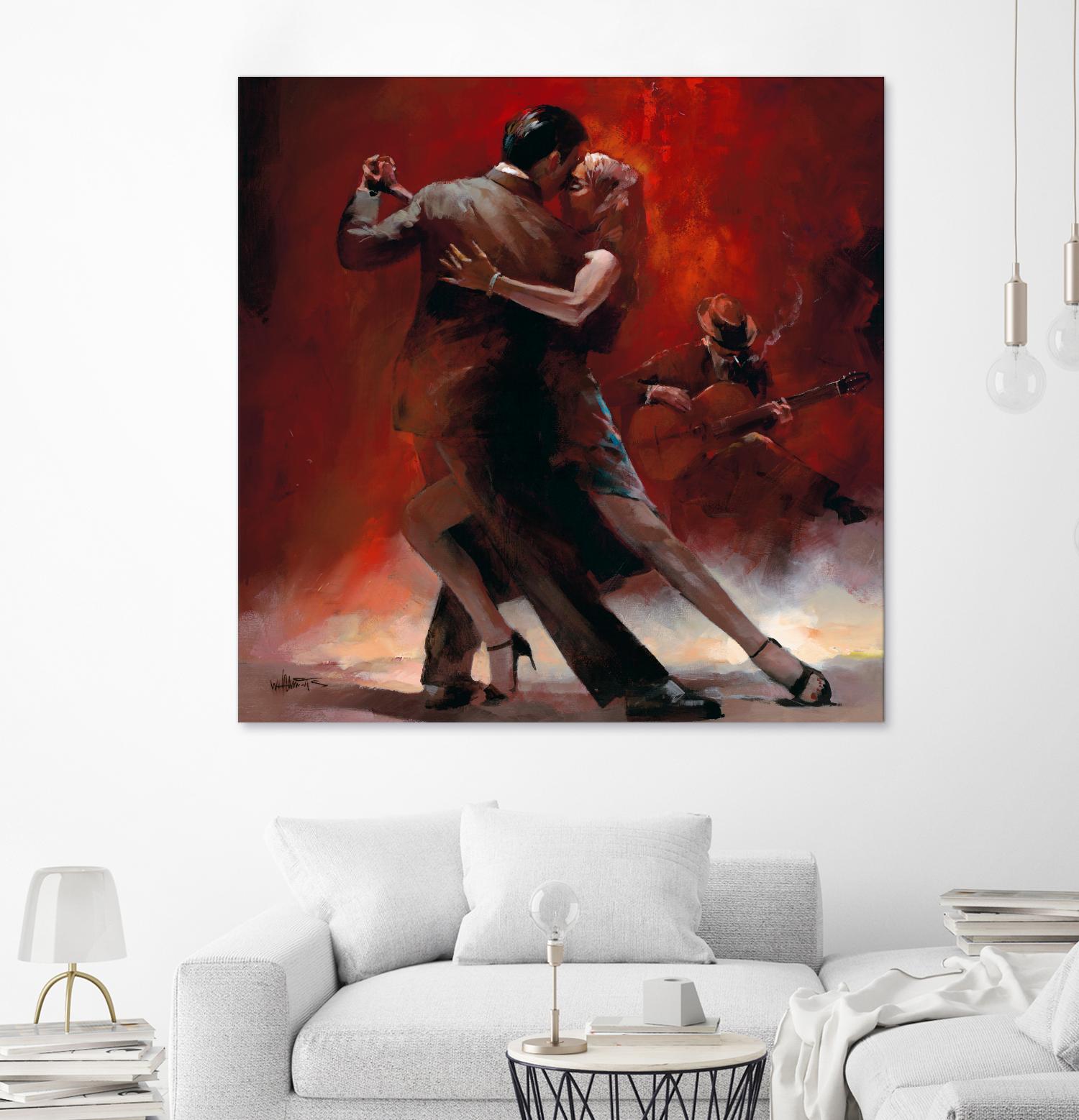 Tango Argentino II by Willem Haenraets on GIANT ART - black music - dance