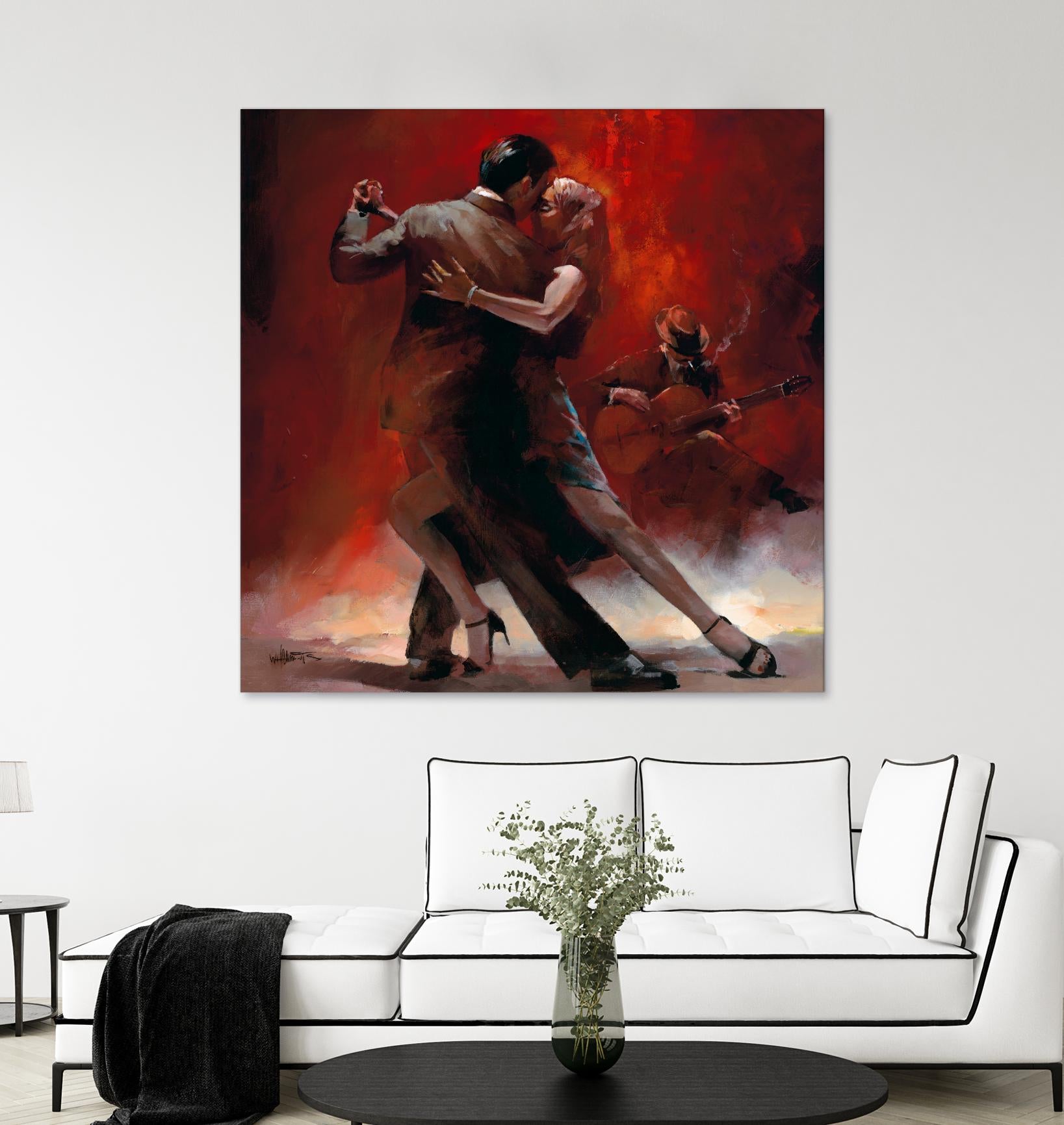 Tango Argentino II by Willem Haenraets on GIANT ART - black music - dance