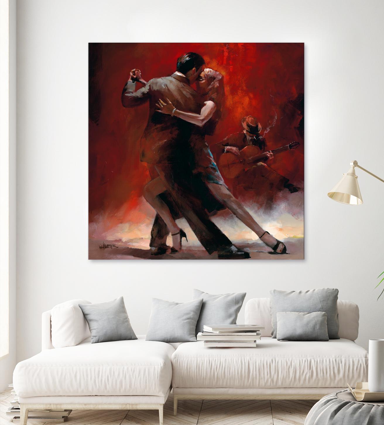 Tango Argentino II by Willem Haenraets on GIANT ART - black music - dance