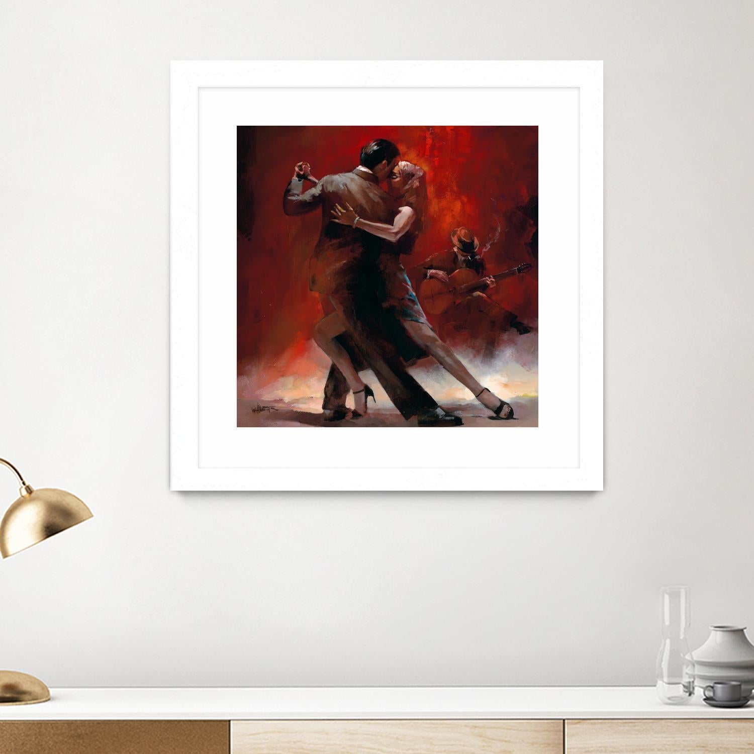 Tango Argentino II by Willem Haenraets on GIANT ART - black music - dance