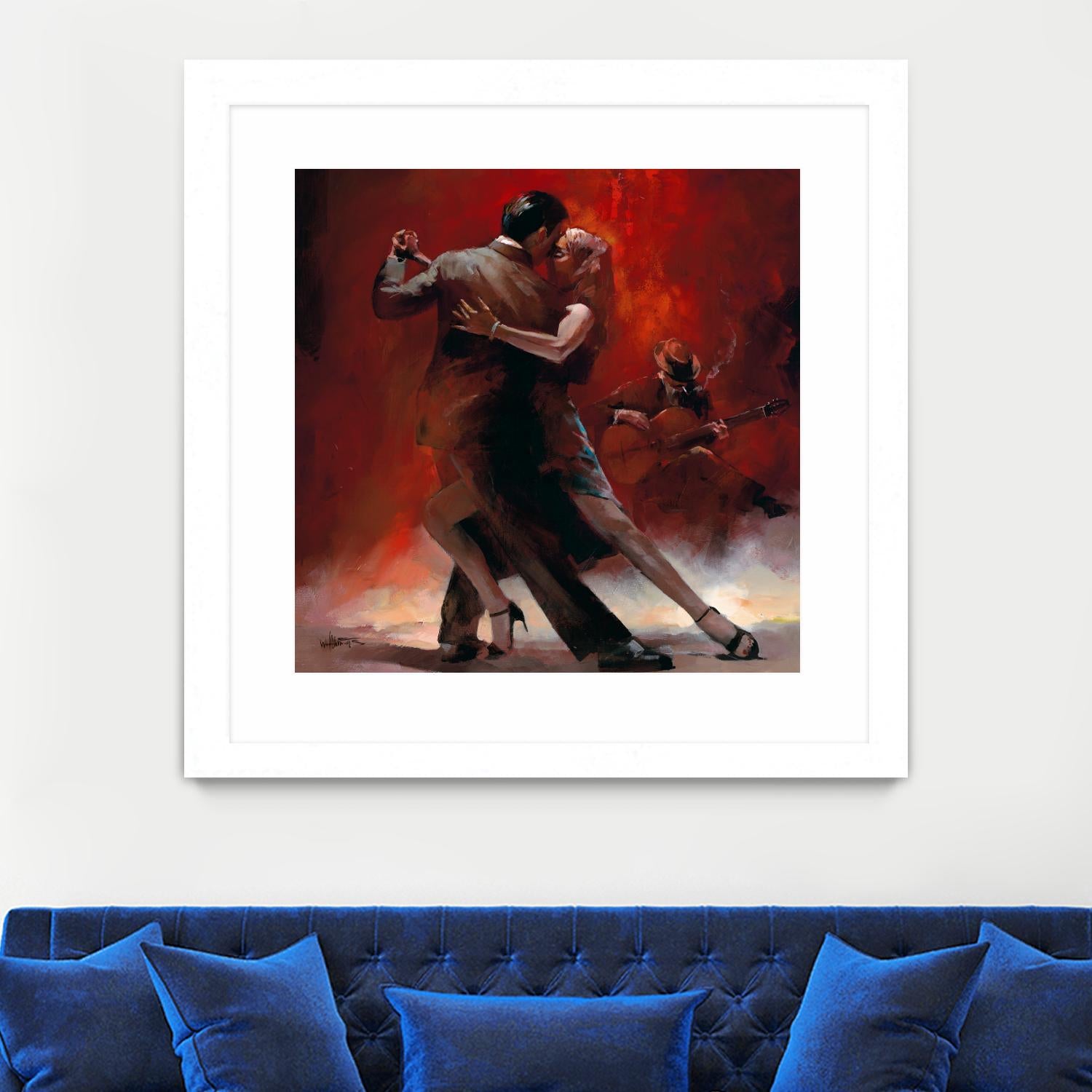 Tango Argentino II by Willem Haenraets on GIANT ART - black music - dance