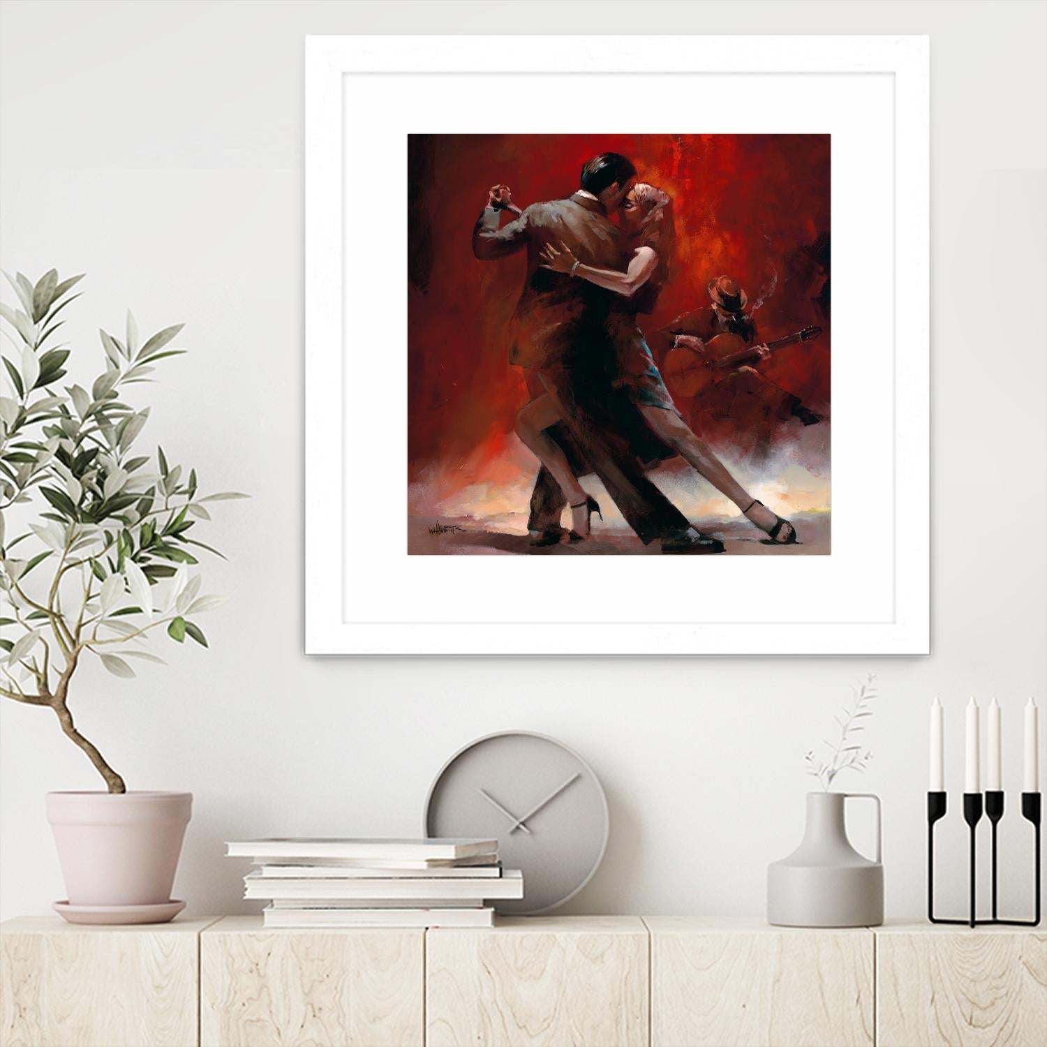 Tango Argentino II by Willem Haenraets on GIANT ART - black music - dance