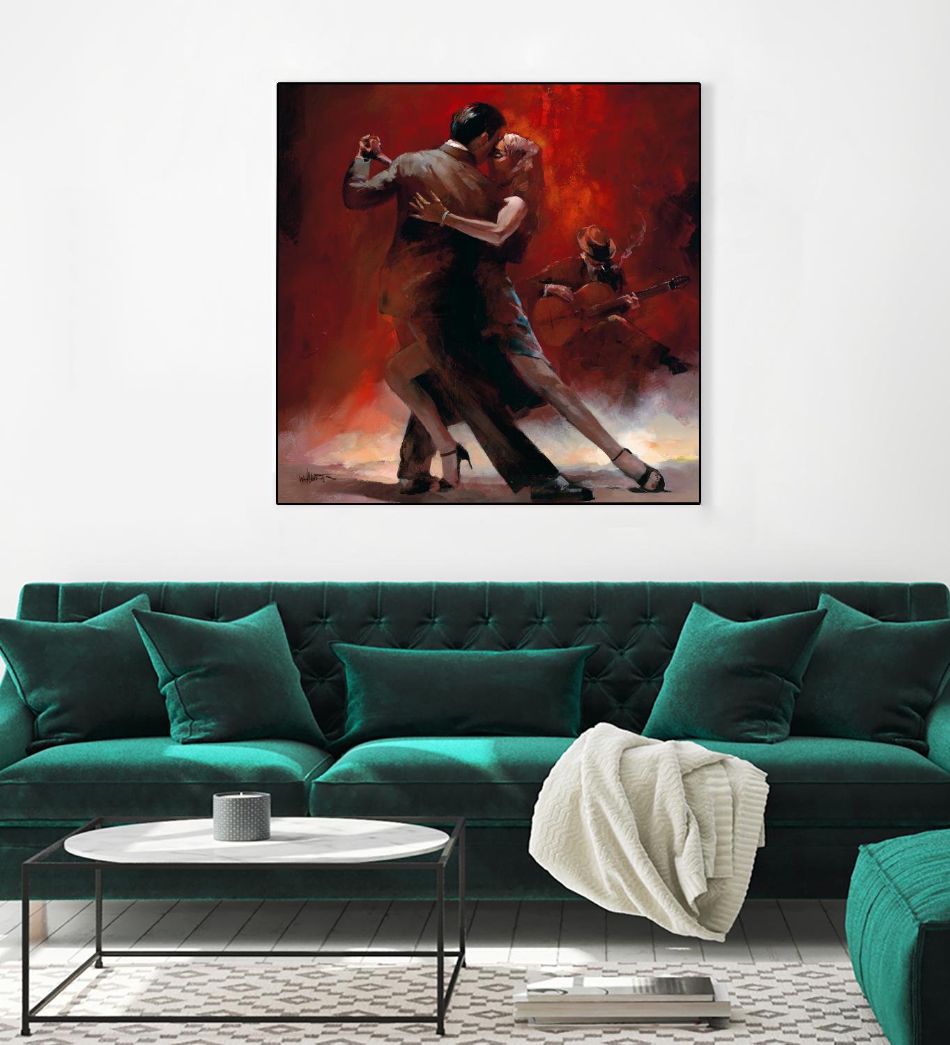 Tango Argentino II by Willem Haenraets on GIANT ART - black music - dance