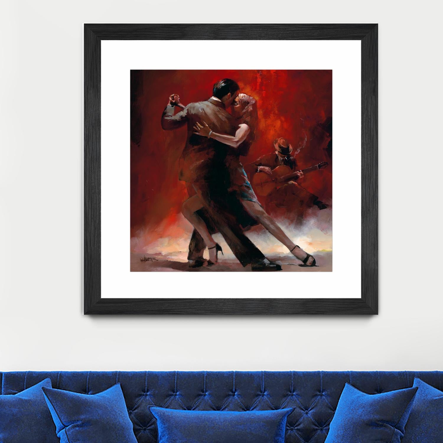 Tango Argentino II by Willem Haenraets on GIANT ART - black music - dance