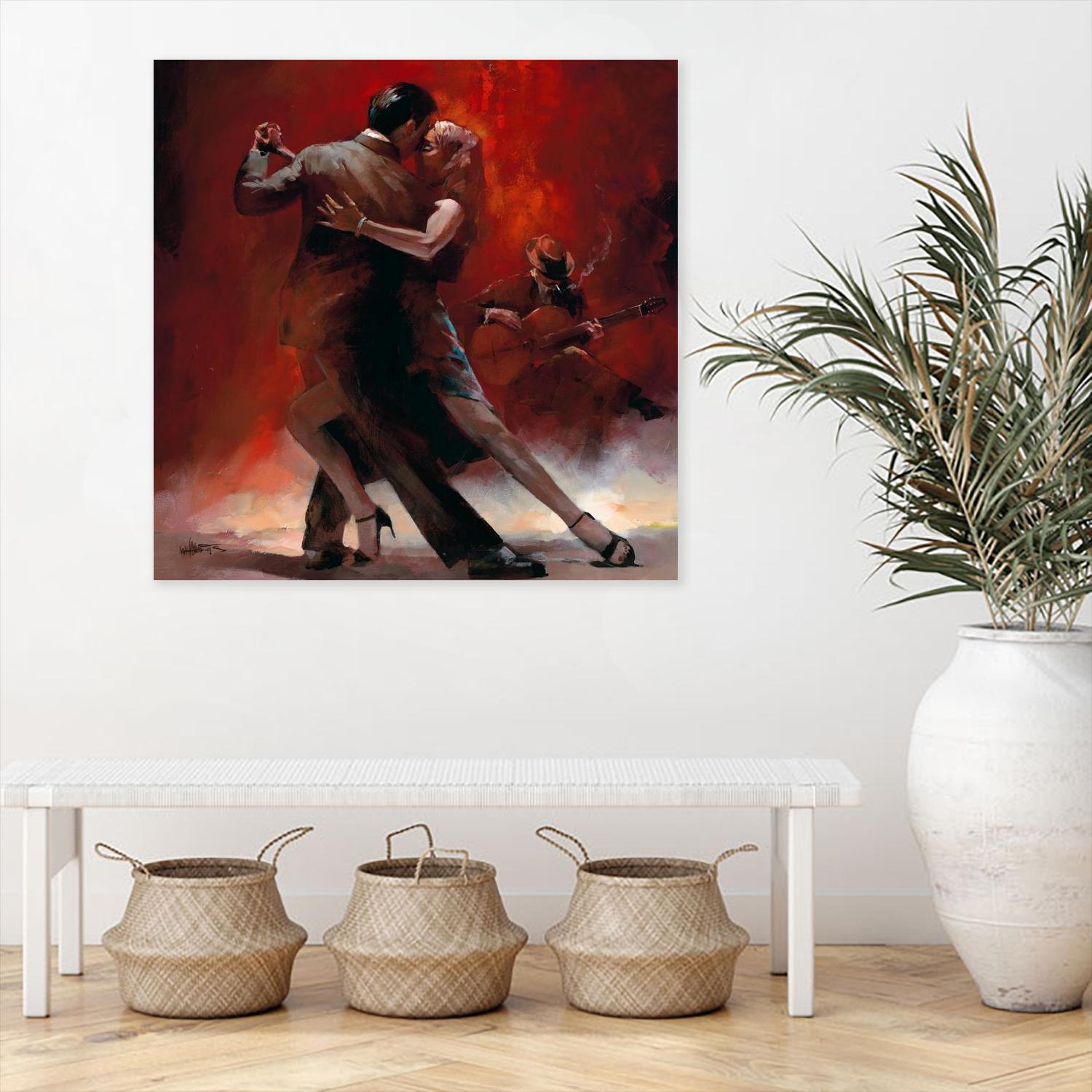 Tango Argentino II by Willem Haenraets on GIANT ART - black music - dance