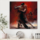 Tango Argentino II by Willem Haenraets on GIANT ART - black music - dance