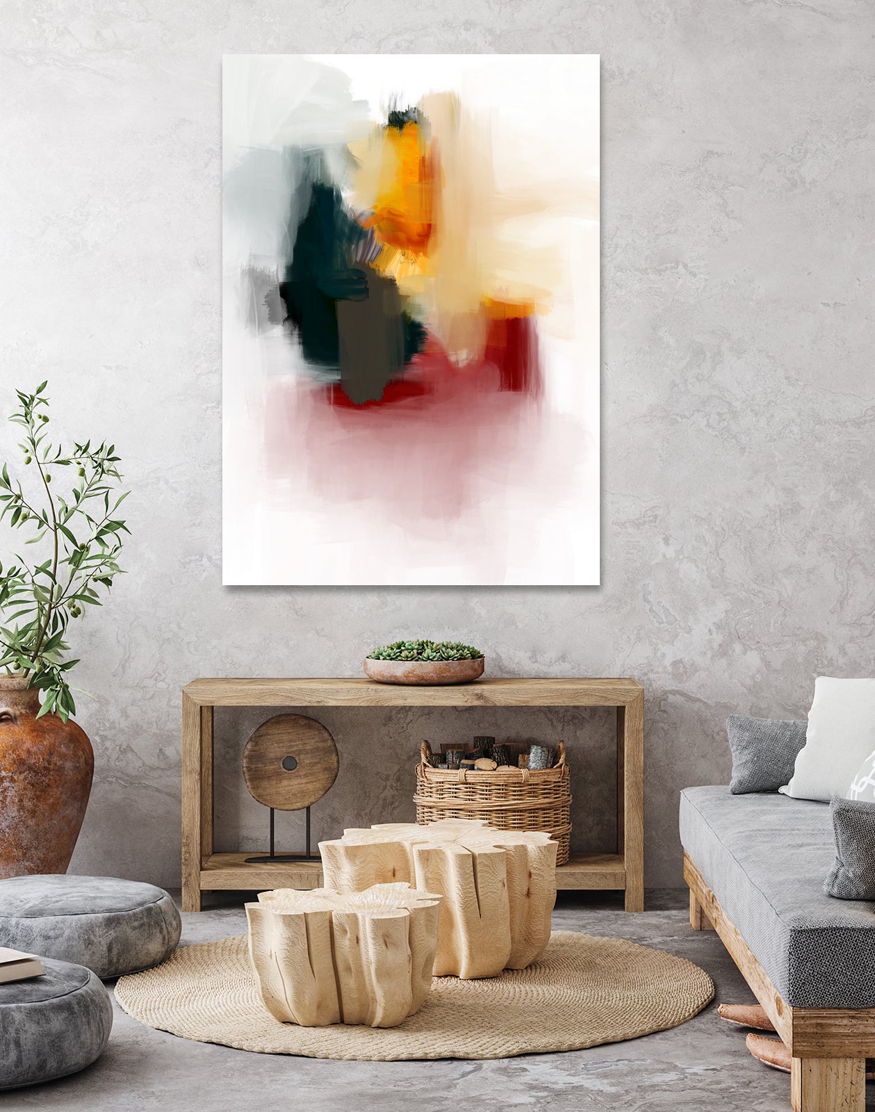 Colors & Colors by Art Tonial on GIANT ART - red