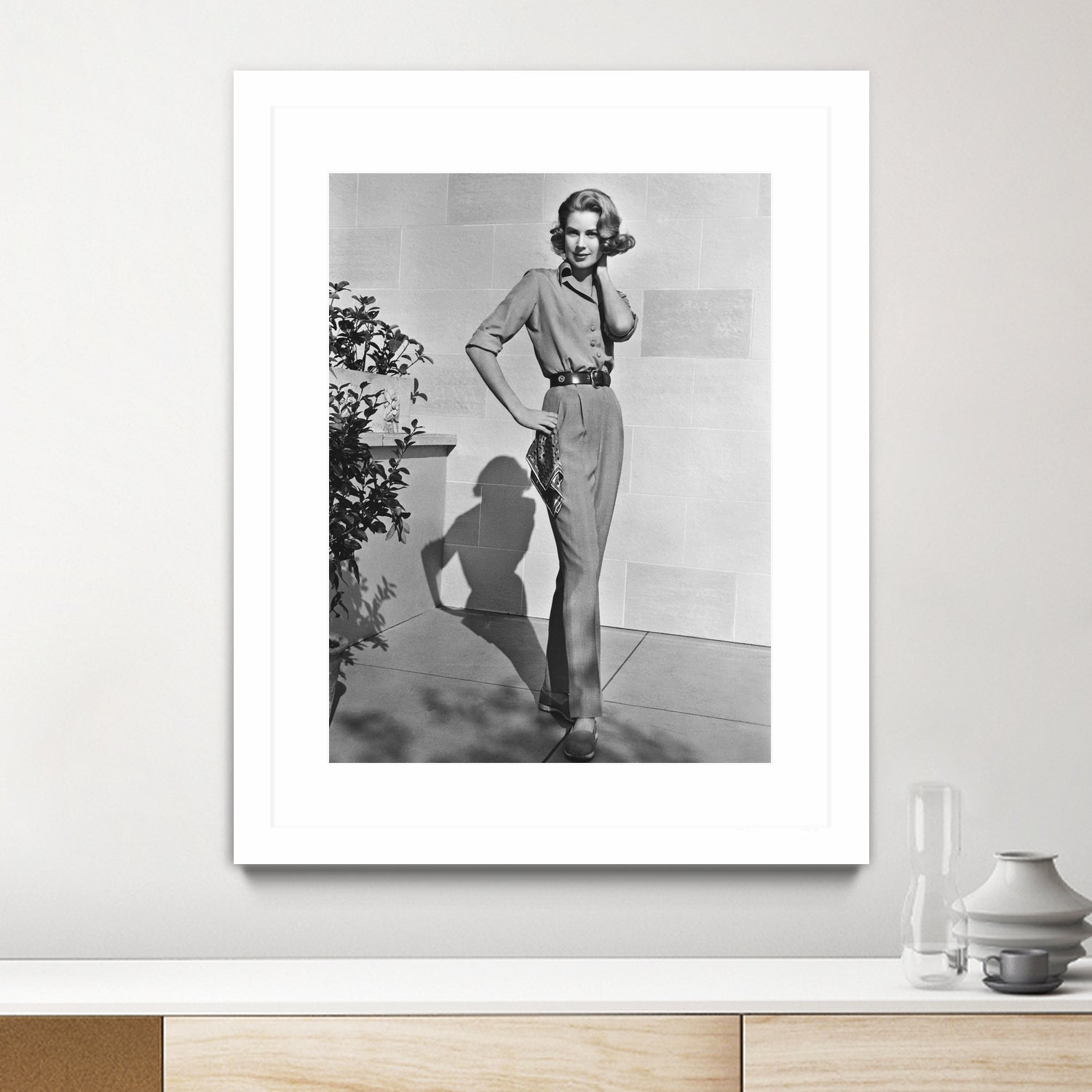 Grace Kelly (b/w photo) by BridgemanArt on GIANT ART - black and white actress
