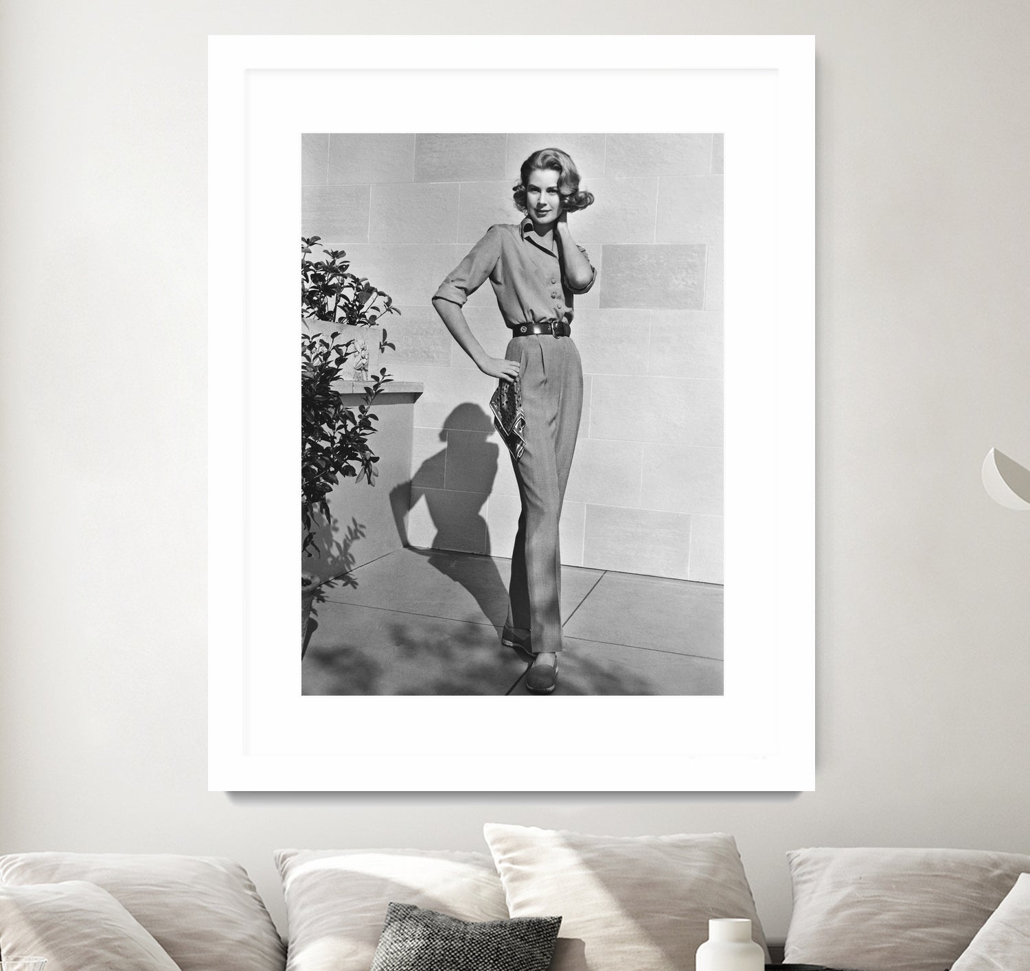 Grace Kelly (b/w photo) by BridgemanArt on GIANT ART - black and white actress