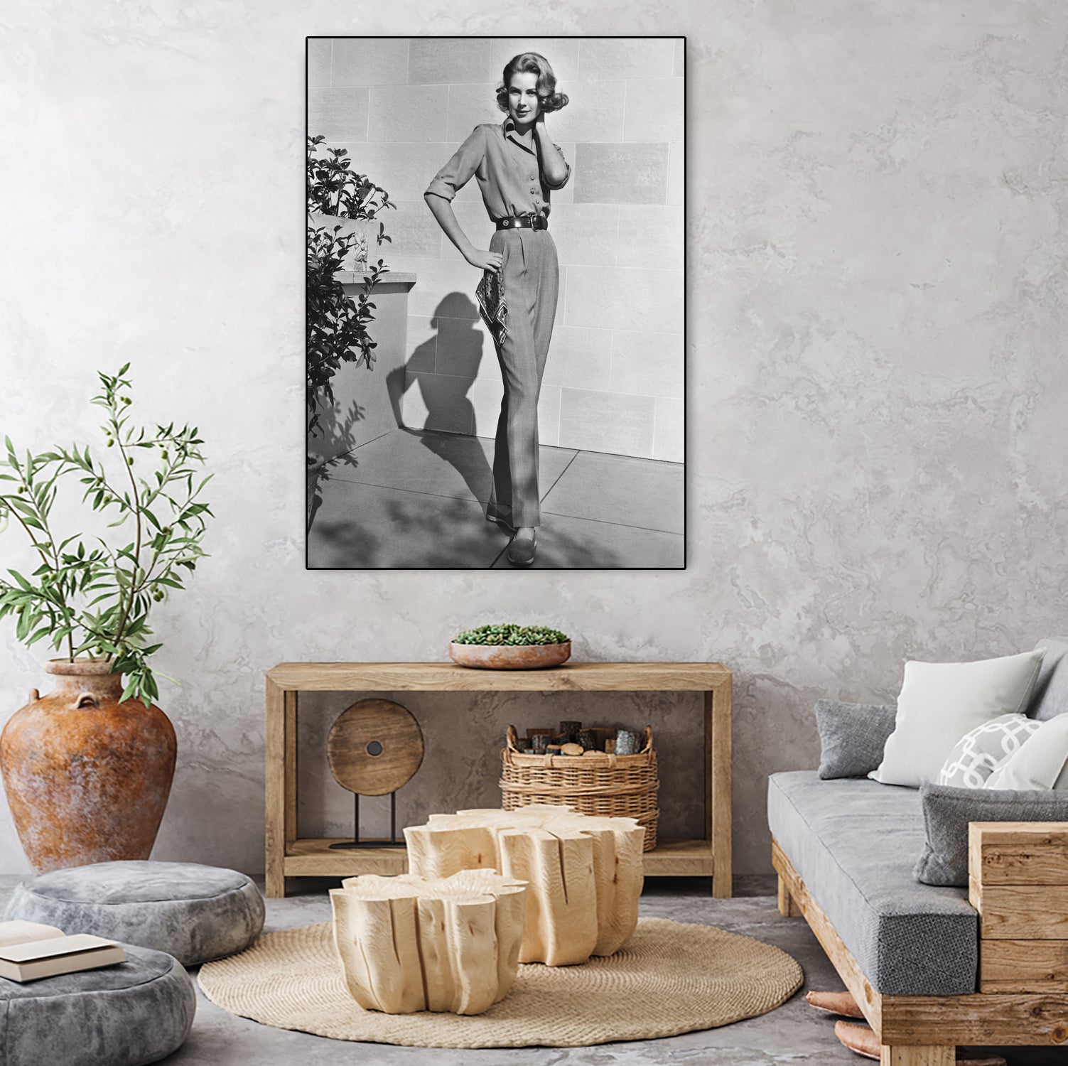 Grace Kelly (b/w photo) by BridgemanArt on GIANT ART - black and white actress