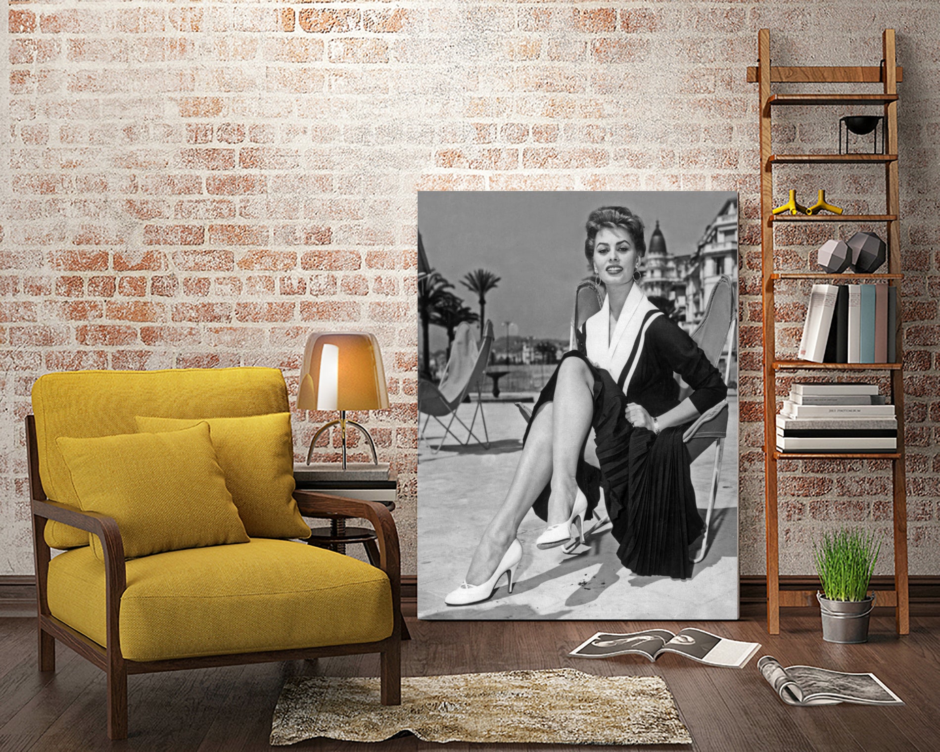 Sophia Loren at Cannes Festival 1954 by Bridgeman Images on GIANT ART - black and white photo