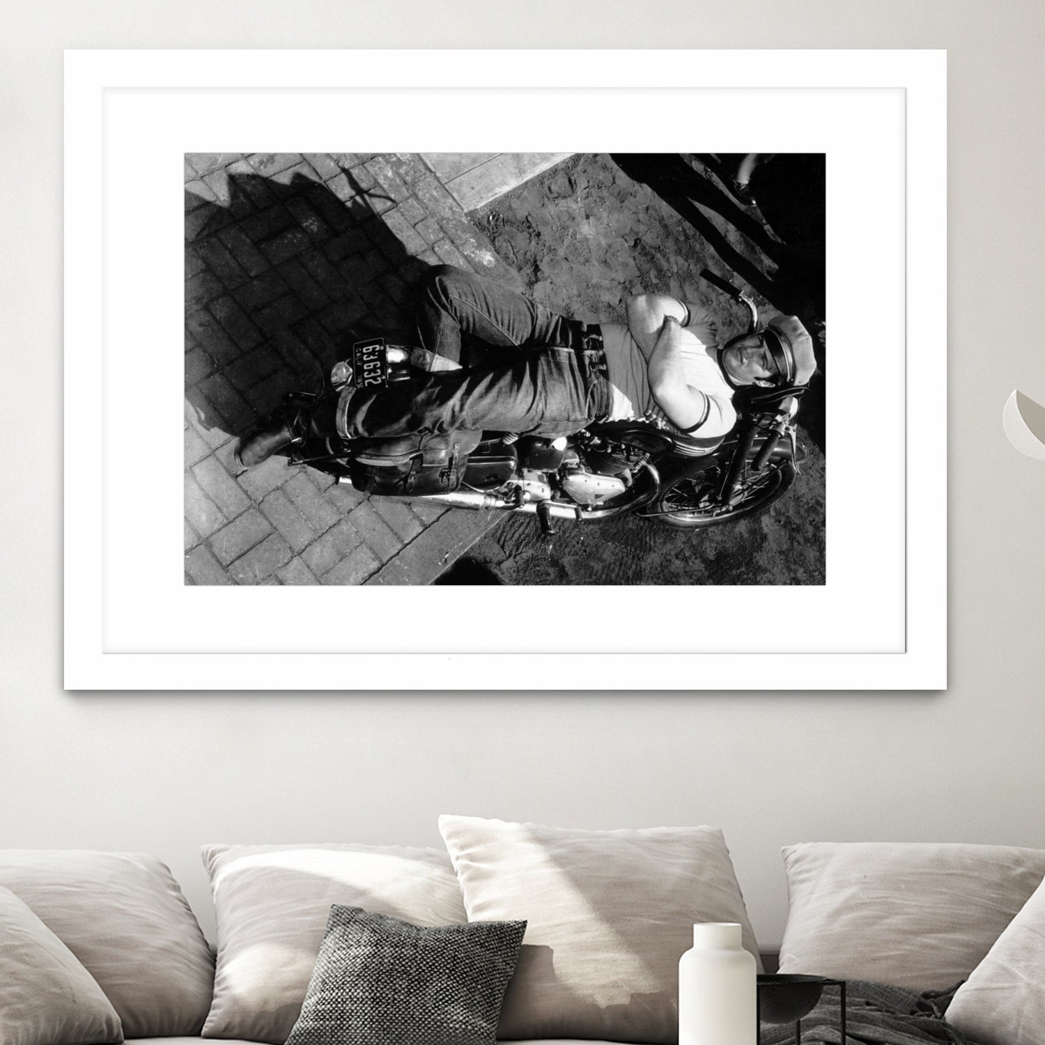 The Wild One directed by Laszlo Benedek, 1953 by Bridgeman Images on GIANT ART - black and white photography