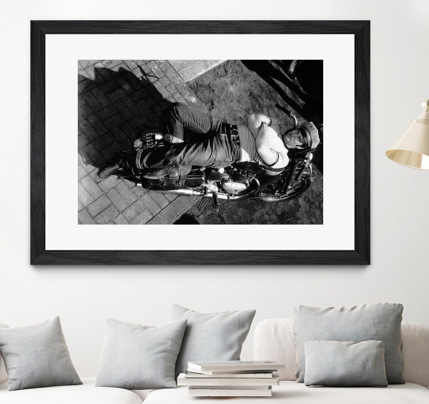 The Wild One directed by Laszlo Benedek, 1953 by Bridgeman Images on GIANT ART - black and white photography