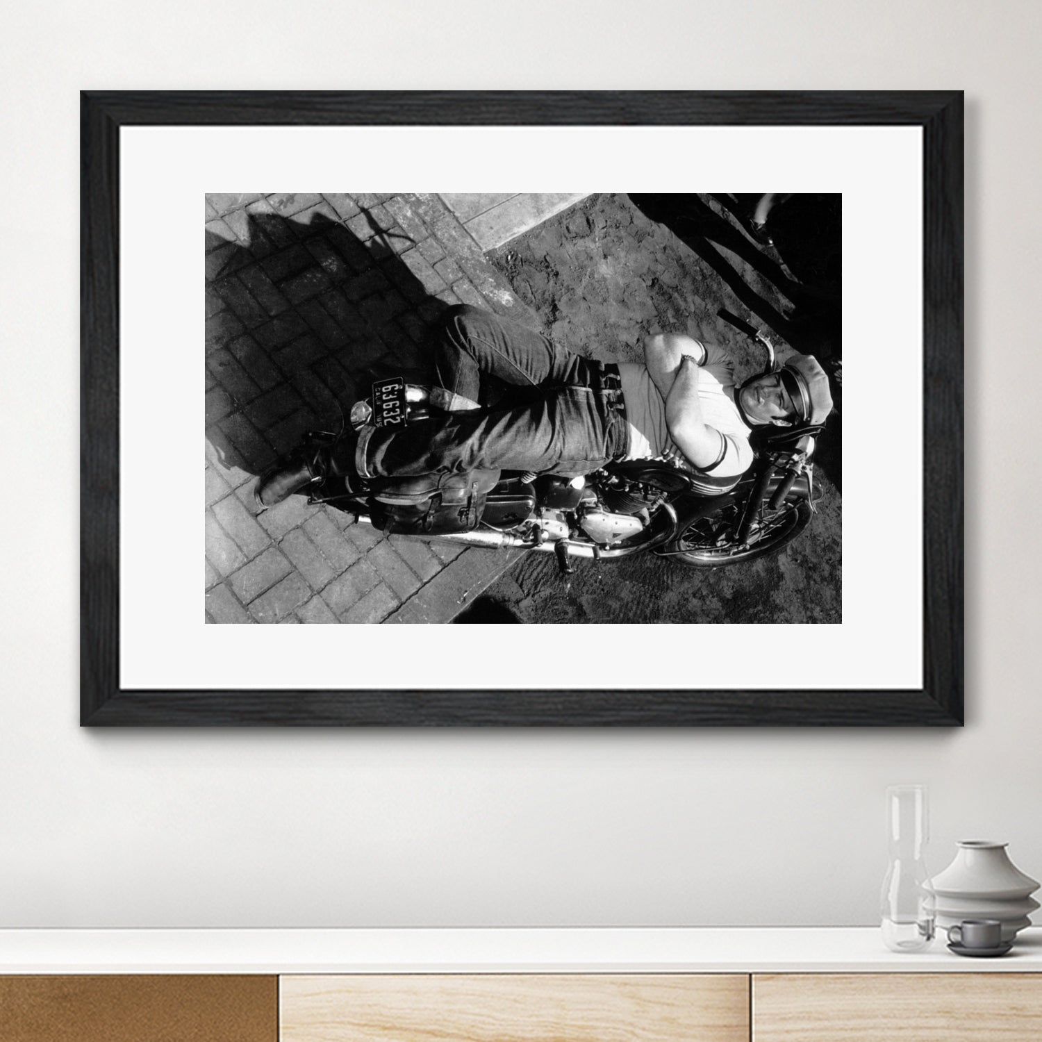 The Wild One directed by Laszlo Benedek, 1953 by Bridgeman Images on GIANT ART - black and white photography