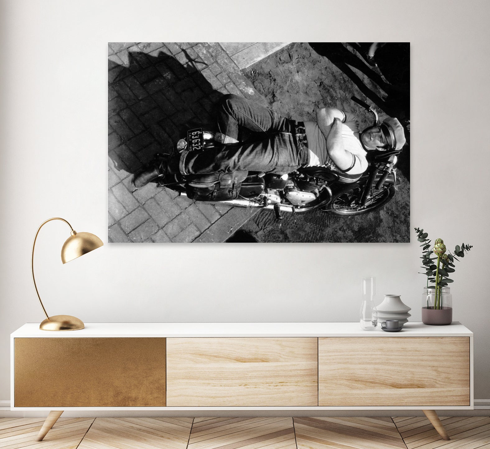 The Wild One directed by Laszlo Benedek, 1953 by Bridgeman Images on GIANT ART - black and white photography