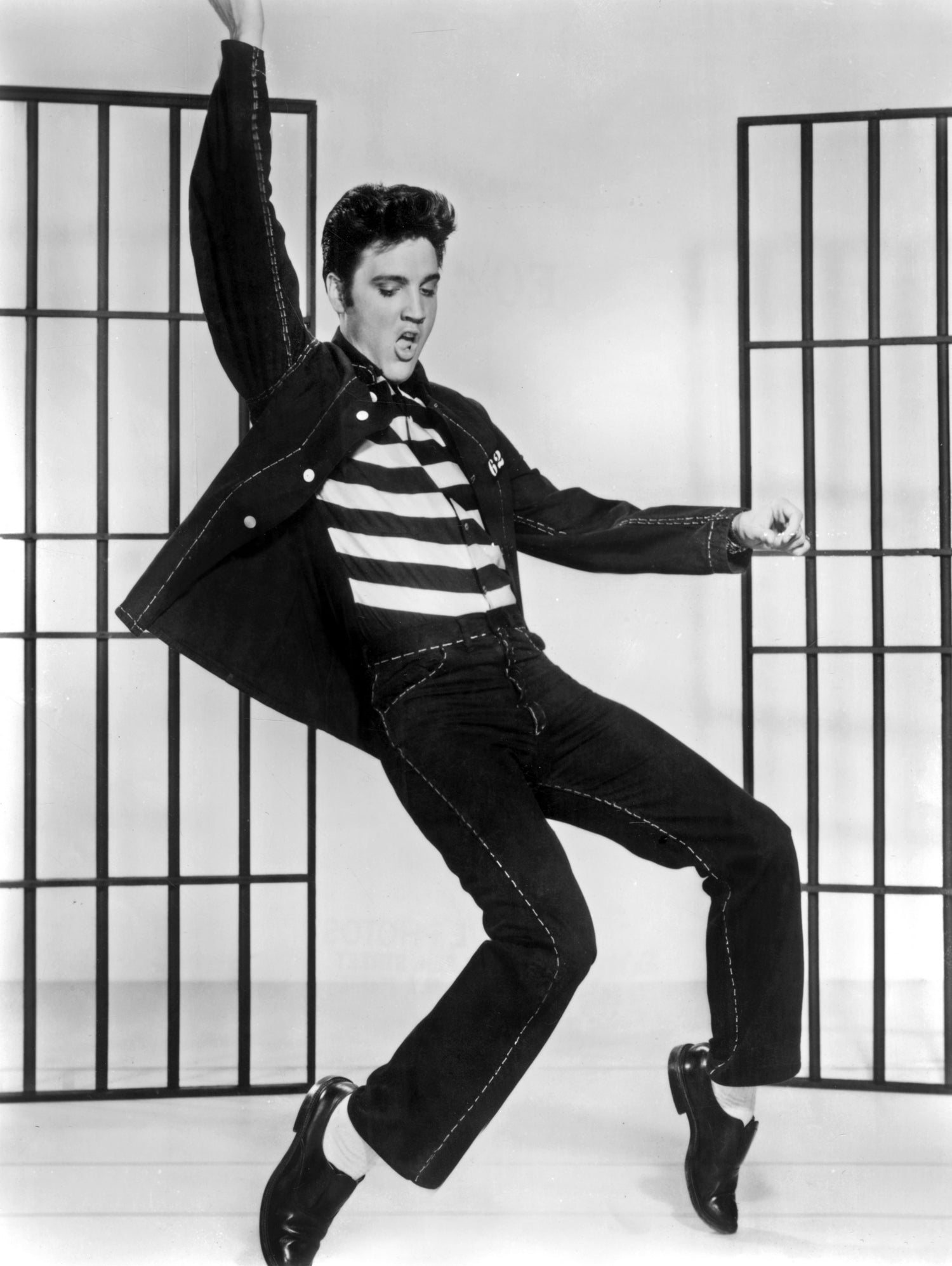 Jailhouse Rock' de RichardThorpe avec Elvis Presley 1957 by Bridgeman Images on GIANT ART - black and white photography