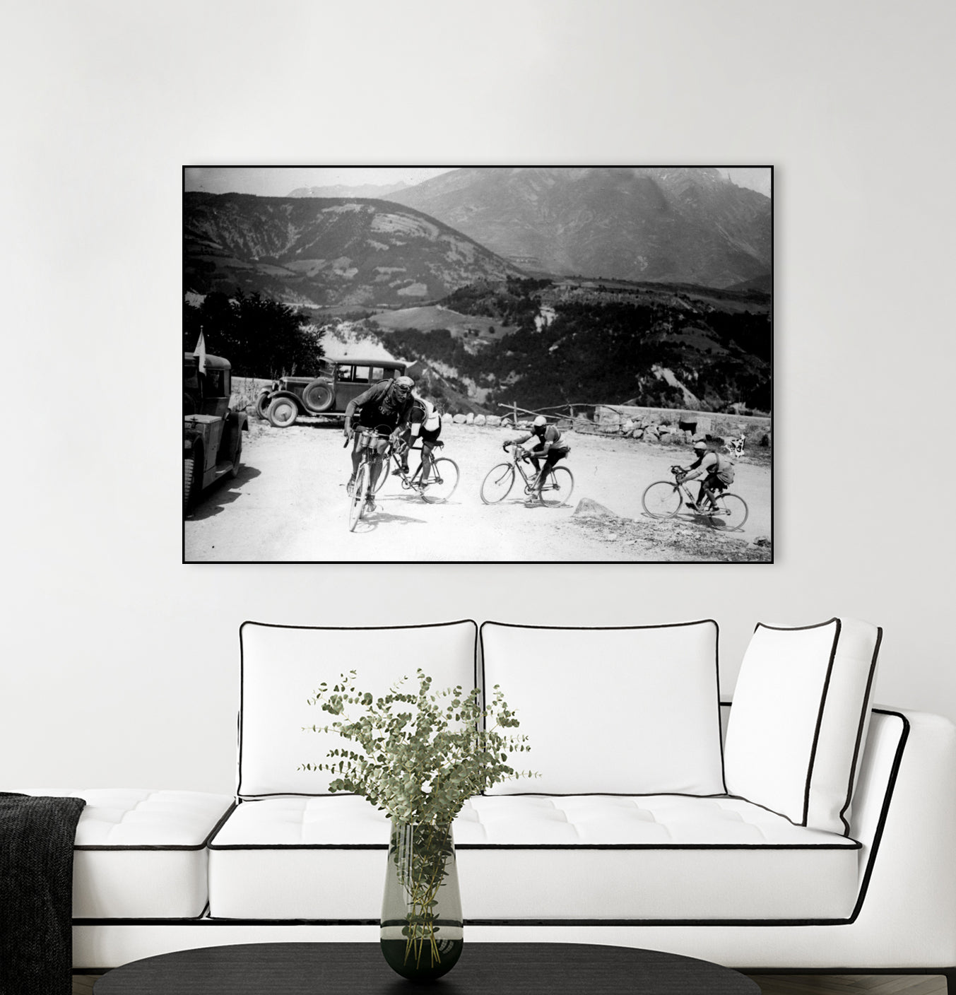 Tour de France 1928, 13th leg Nice/Grenoble (Alps) on july 4 by Bridgeman Images on GIANT ART - black and white photography