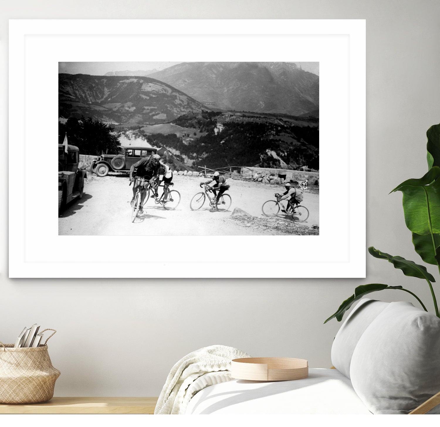 Tour de France 1928, 13th leg Nice/Grenoble (Alps) on july 4 by Bridgeman Images on GIANT ART - black and white photography