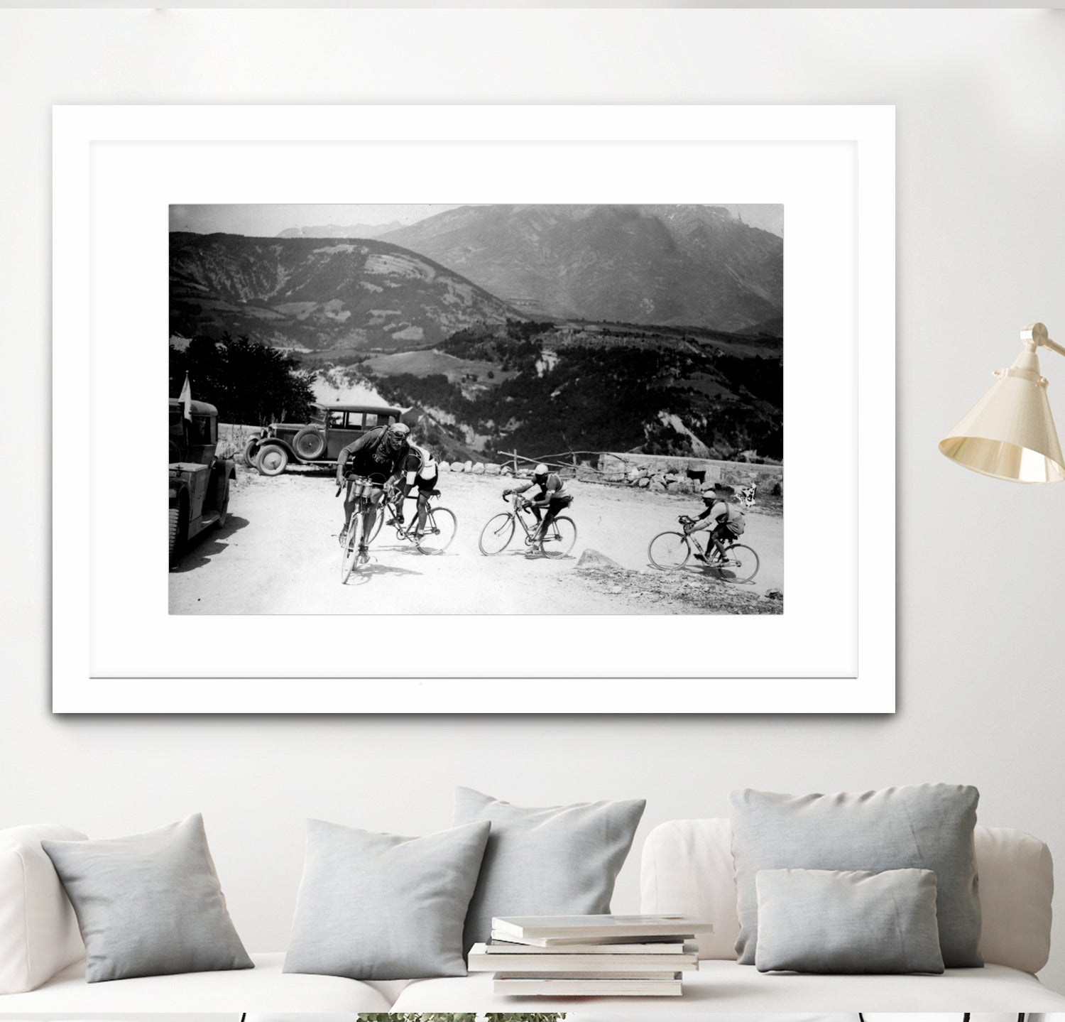 Tour de France 1928, 13th leg Nice/Grenoble (Alps) on july 4 by Bridgeman Images on GIANT ART - black and white photography