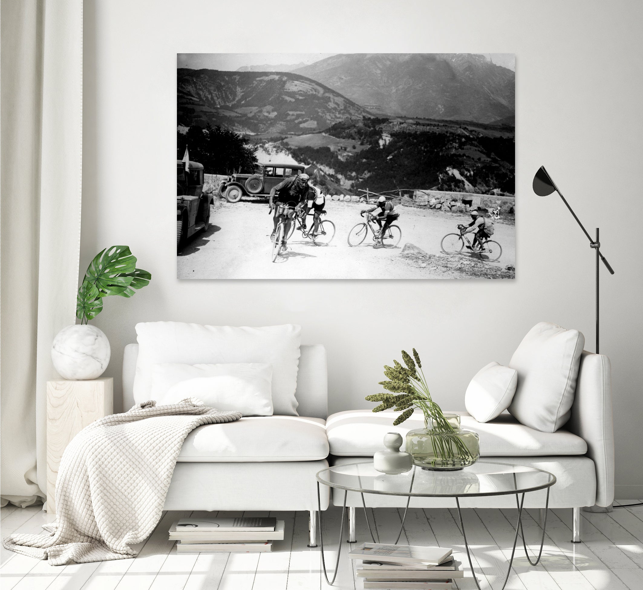 Tour de France 1928, 13th leg Nice/Grenoble (Alps) on july 4 by Bridgeman Images on GIANT ART - black and white photography