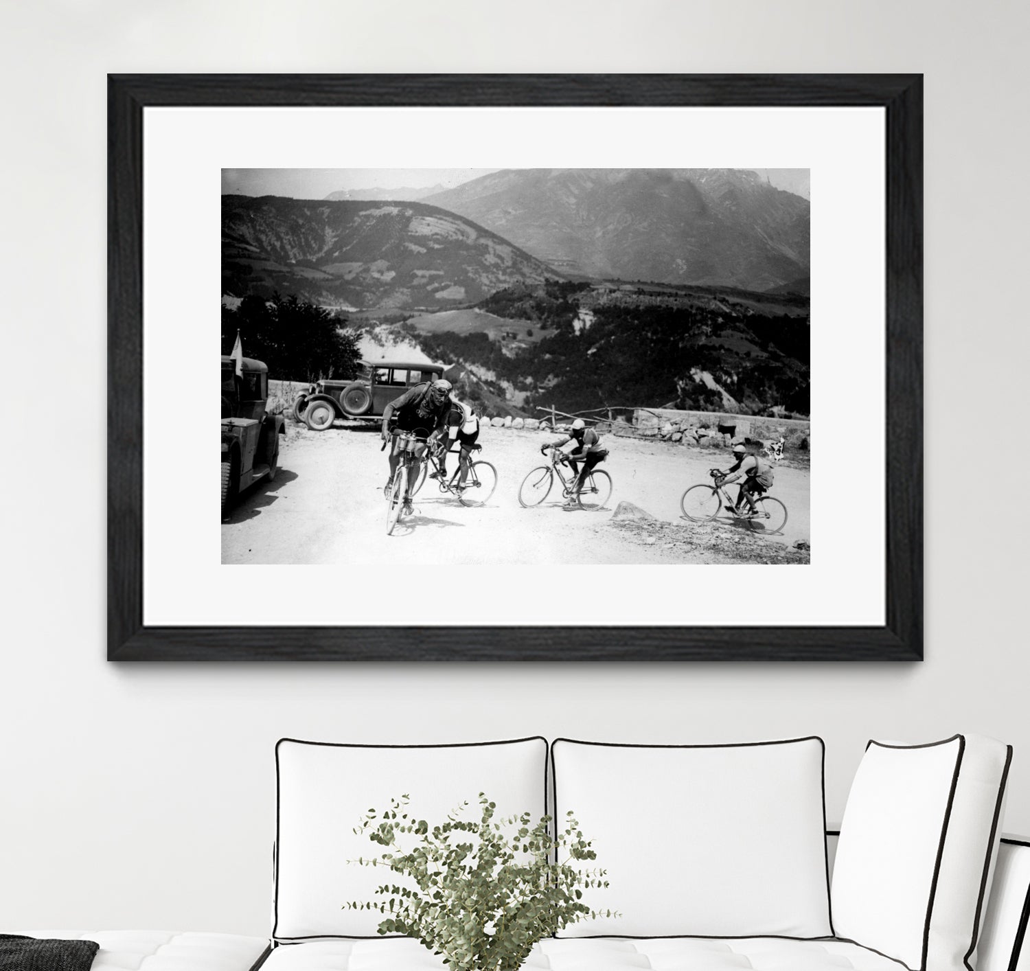 Tour de France 1928, 13th leg Nice/Grenoble (Alps) on july 4 by Bridgeman Images on GIANT ART - black and white photography