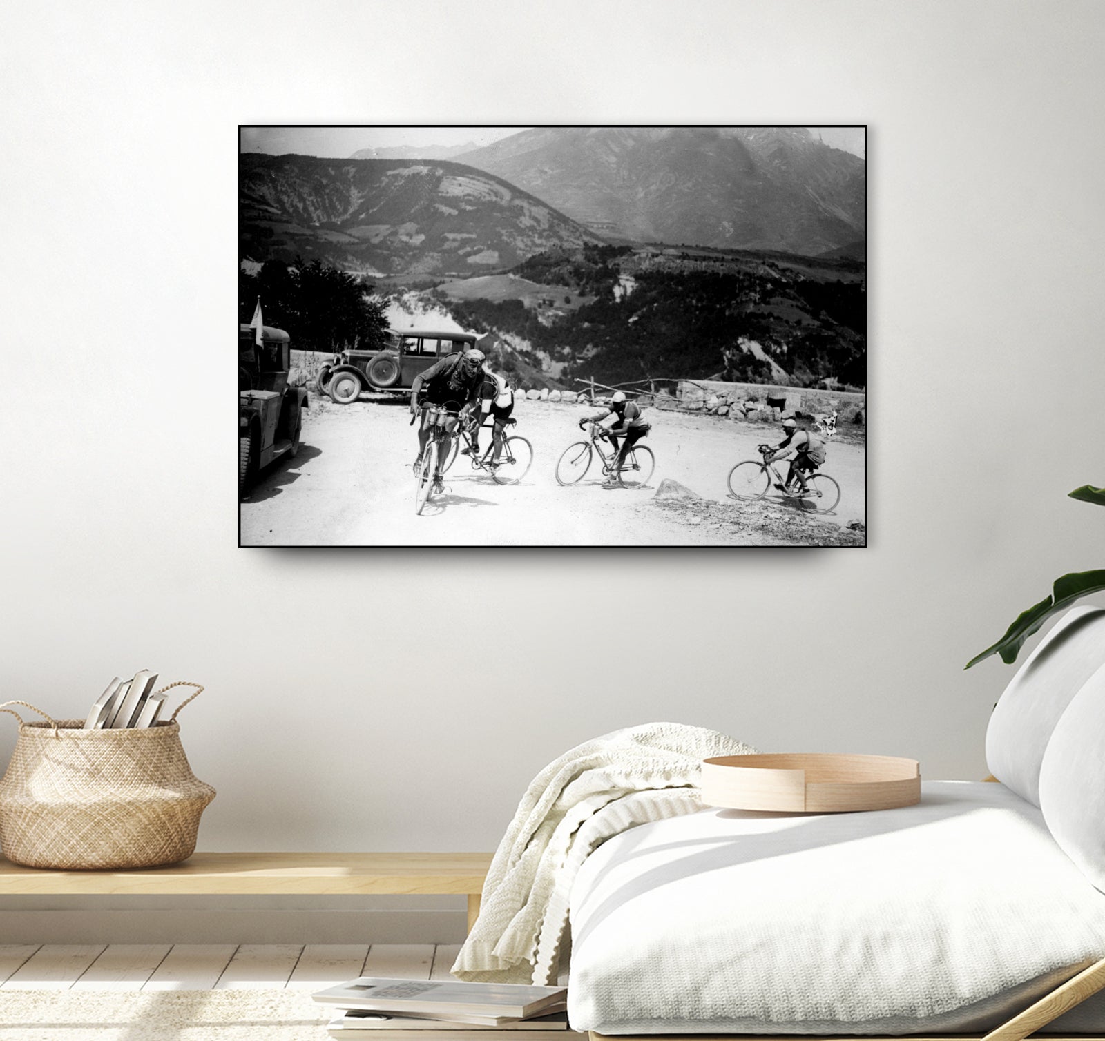 Tour de France 1928, 13th leg Nice/Grenoble (Alps) on july 4 by Bridgeman Images on GIANT ART - black and white photography