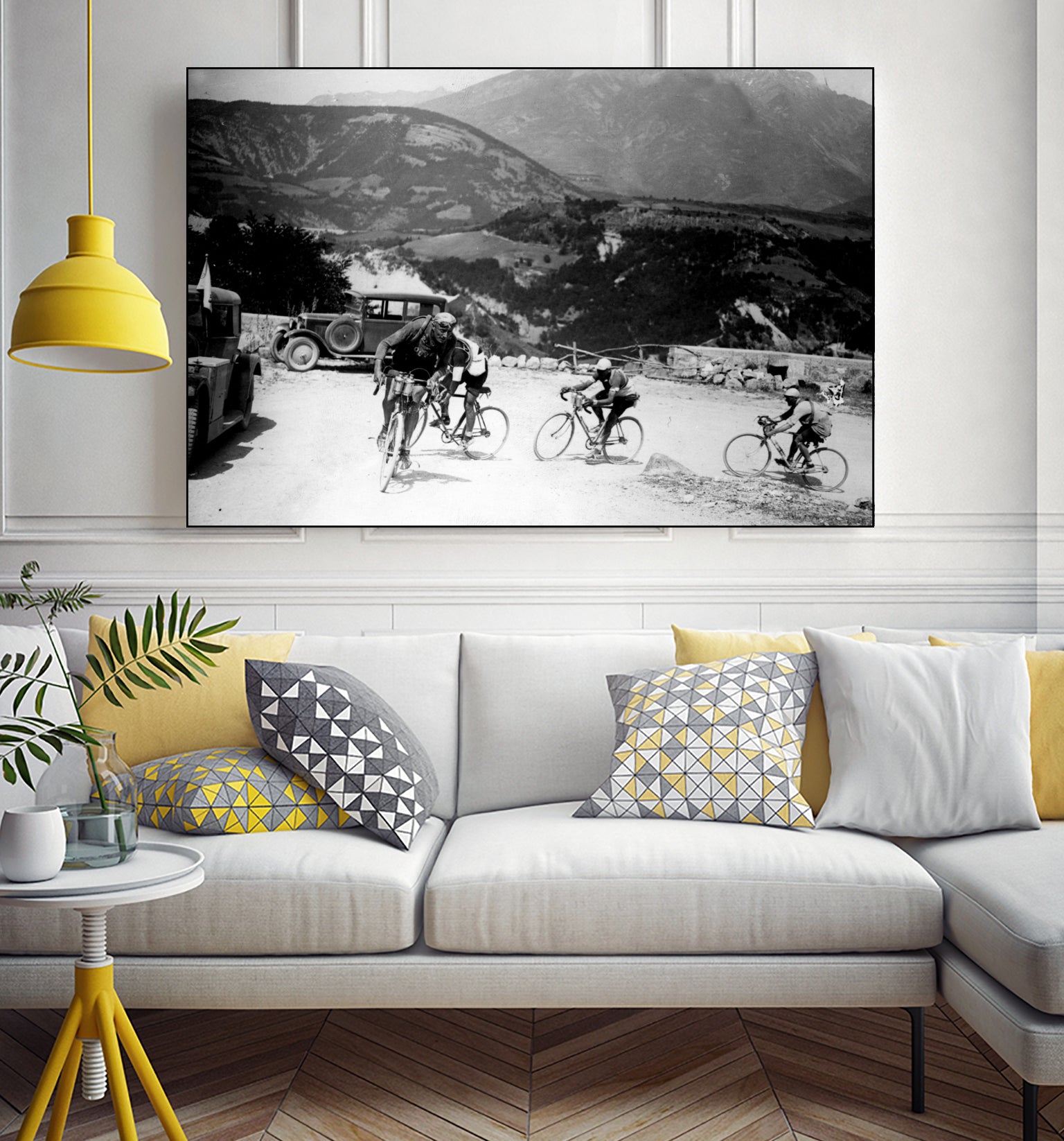 Tour de France 1928, 13th leg Nice/Grenoble (Alps) on july 4 by Bridgeman Images on GIANT ART - black and white photography
