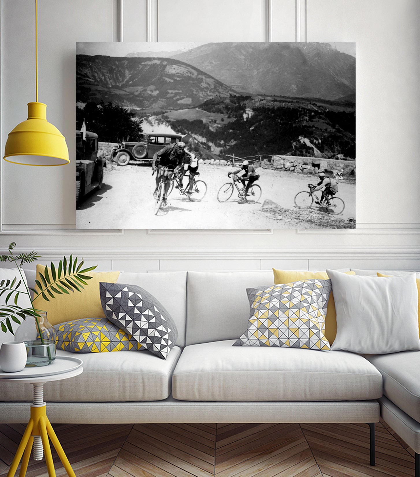 Tour de France 1928, 13th leg Nice/Grenoble (Alps) on july 4 by Bridgeman Images on GIANT ART - black and white photography