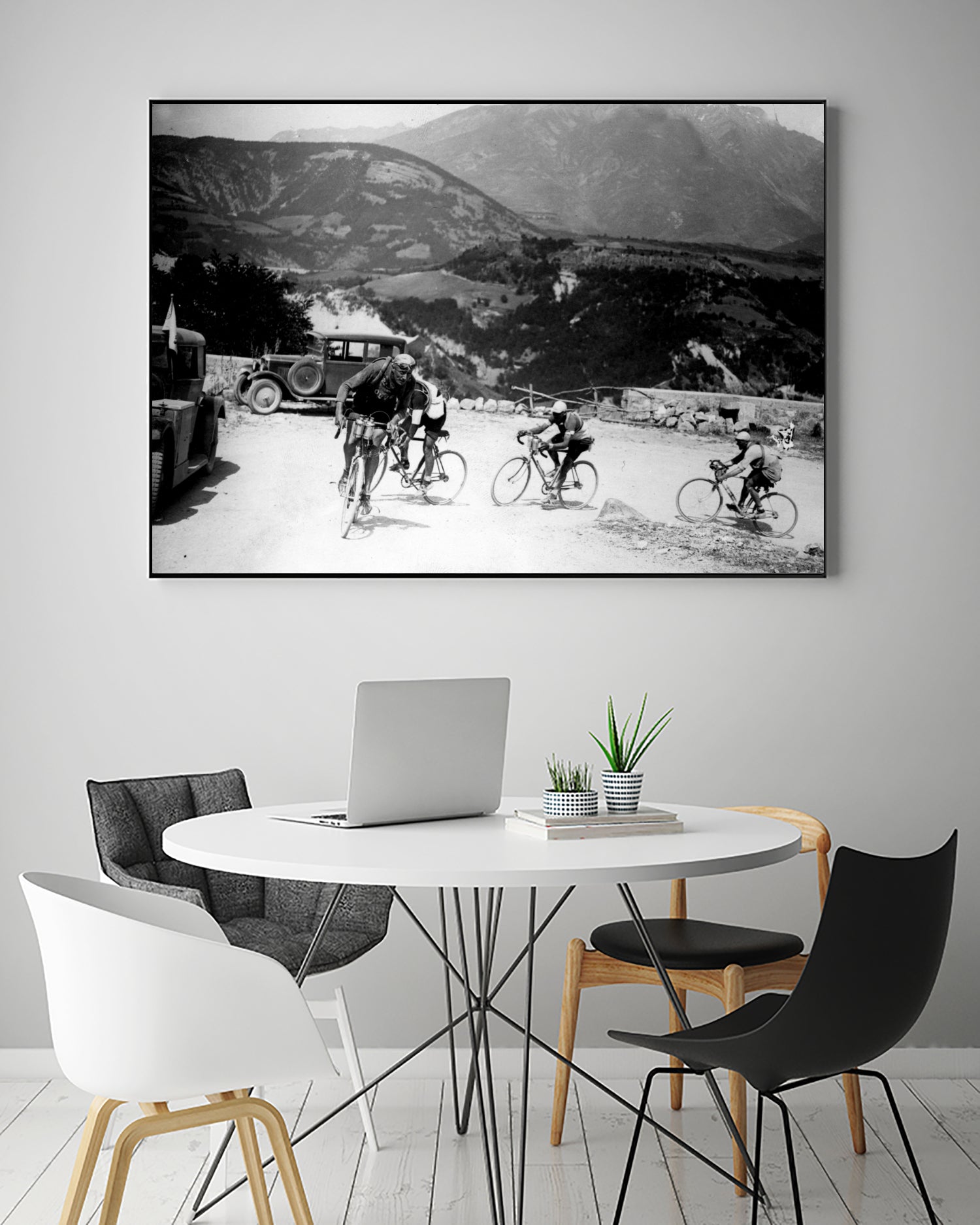 Tour de France 1928, 13th leg Nice/Grenoble (Alps) on july 4 by Bridgeman Images on GIANT ART - black and white photography