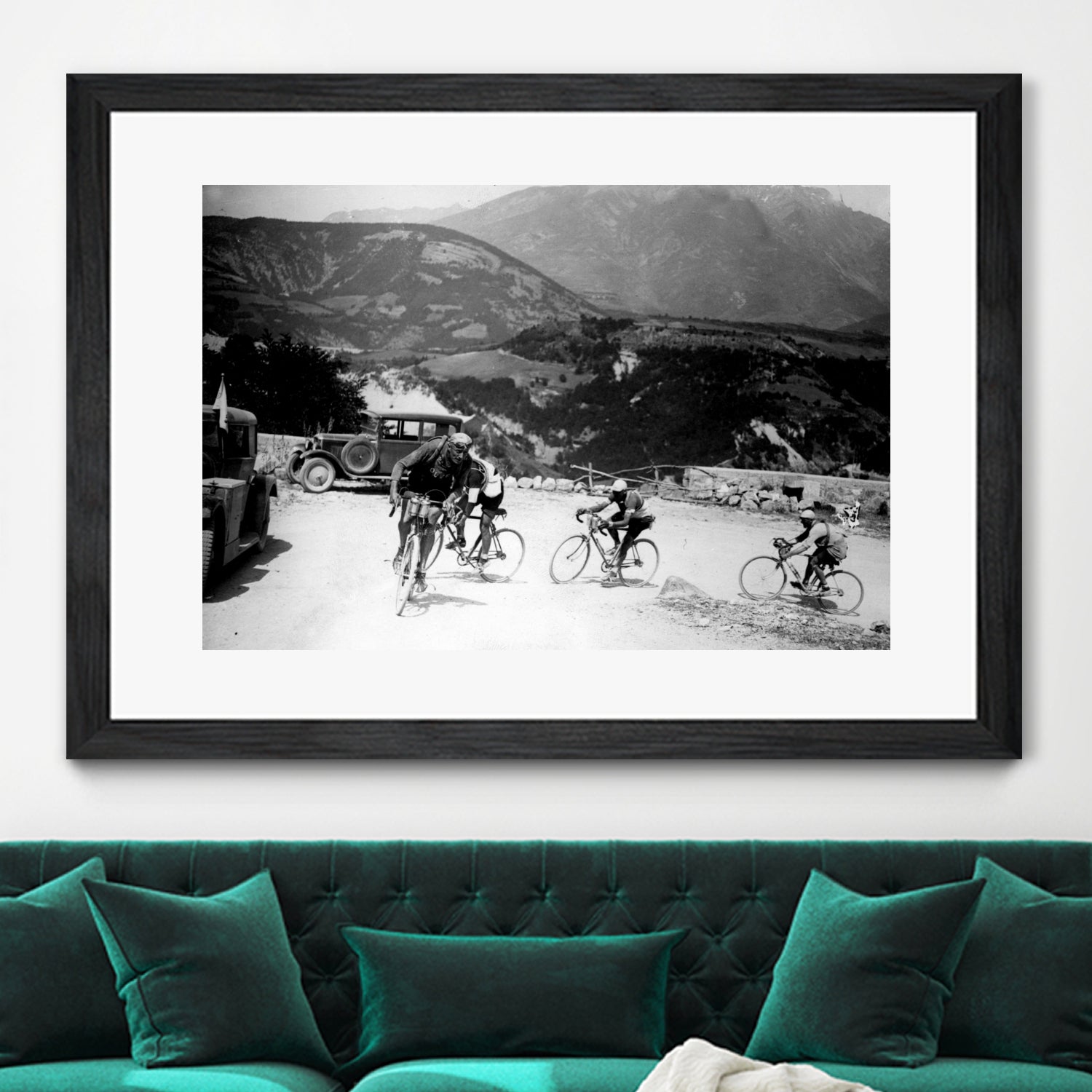 Tour de France 1928, 13th leg Nice/Grenoble (Alps) on july 4 by Bridgeman Images on GIANT ART - black and white photography