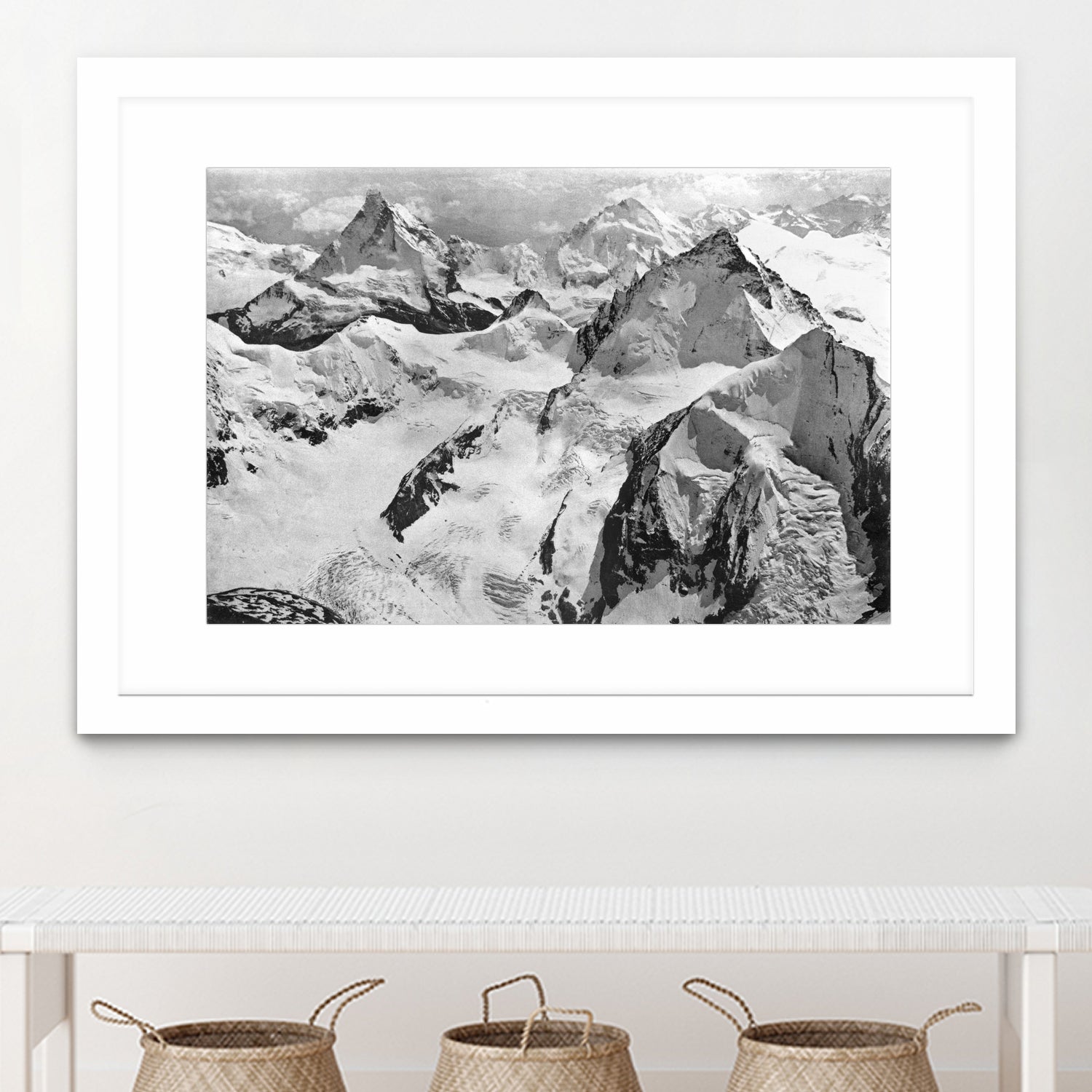 Mount Cervin, c.1900  by Bridgeman Images  on GIANT ART - black and white photogrpahy