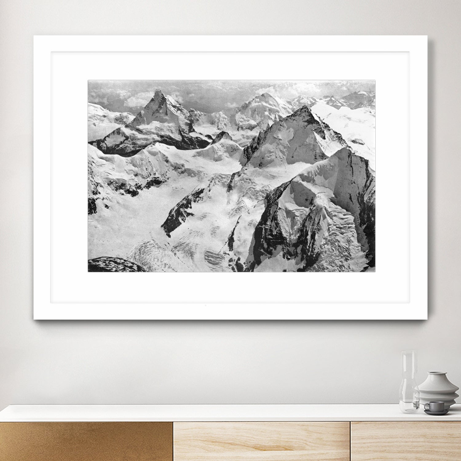 Mount Cervin, c.1900  by Bridgeman Images  on GIANT ART - black and white photogrpahy