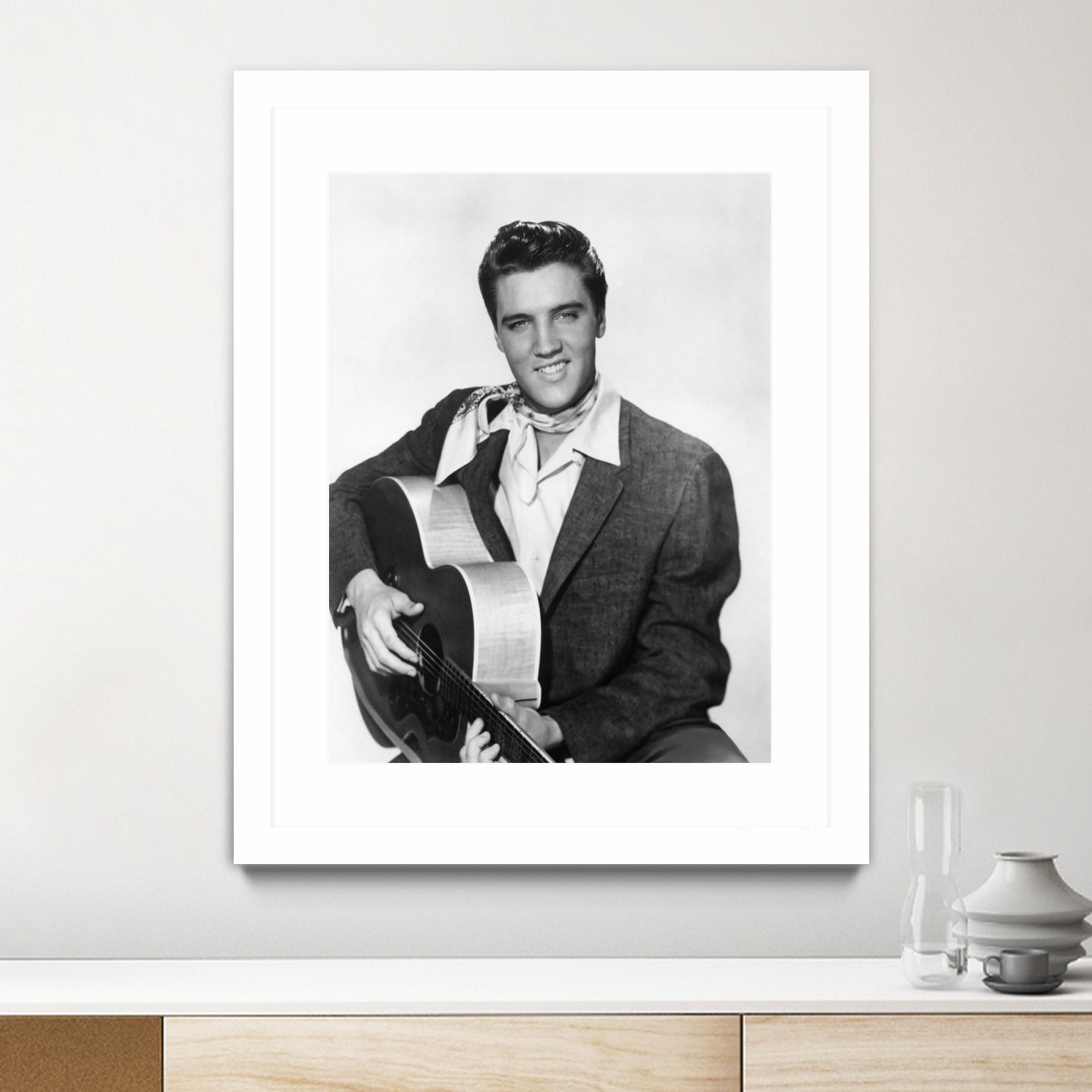 Elvis Presley by Paramount Pictures Bridgeman Images  on GIANT ART - black and white  photography