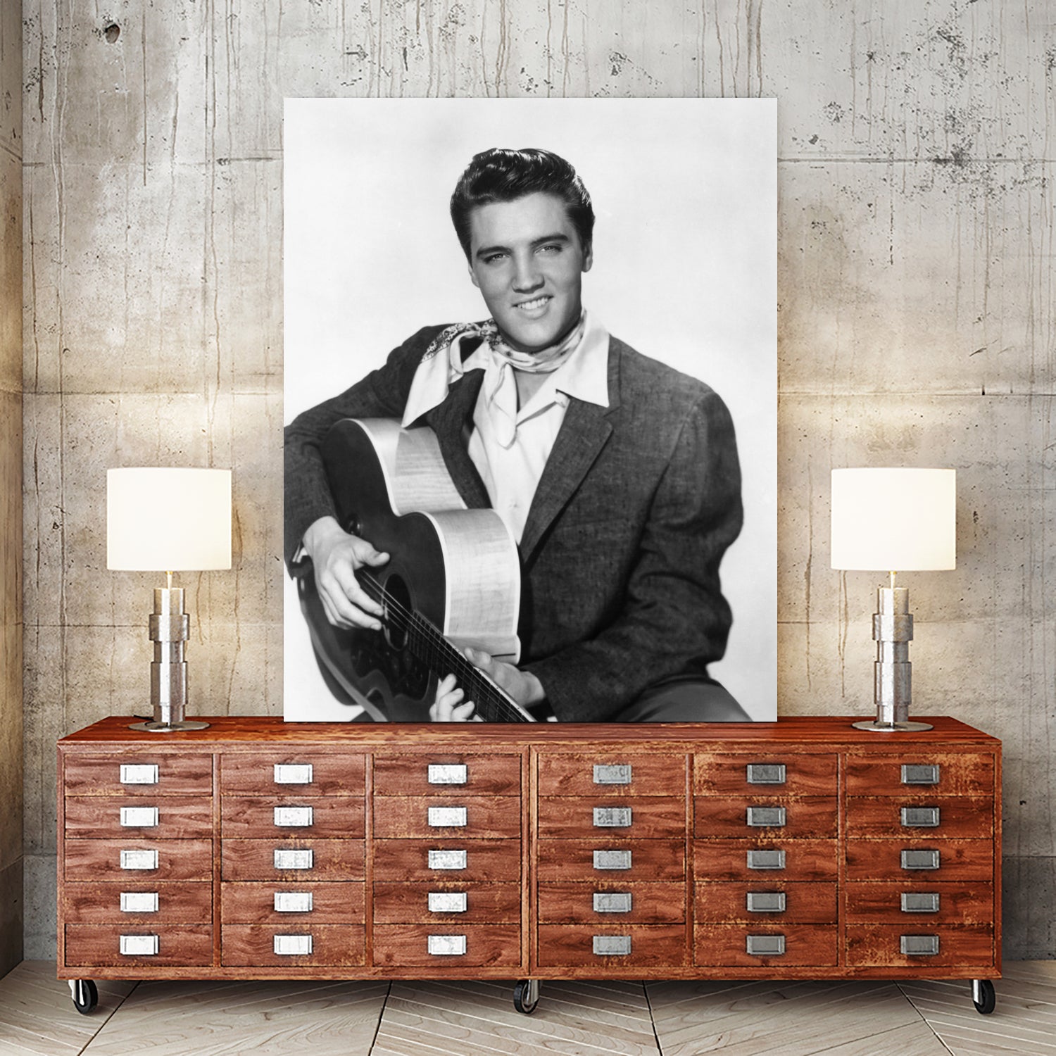 Elvis Presley by Paramount Pictures Bridgeman Images  on GIANT ART - black and white  photography