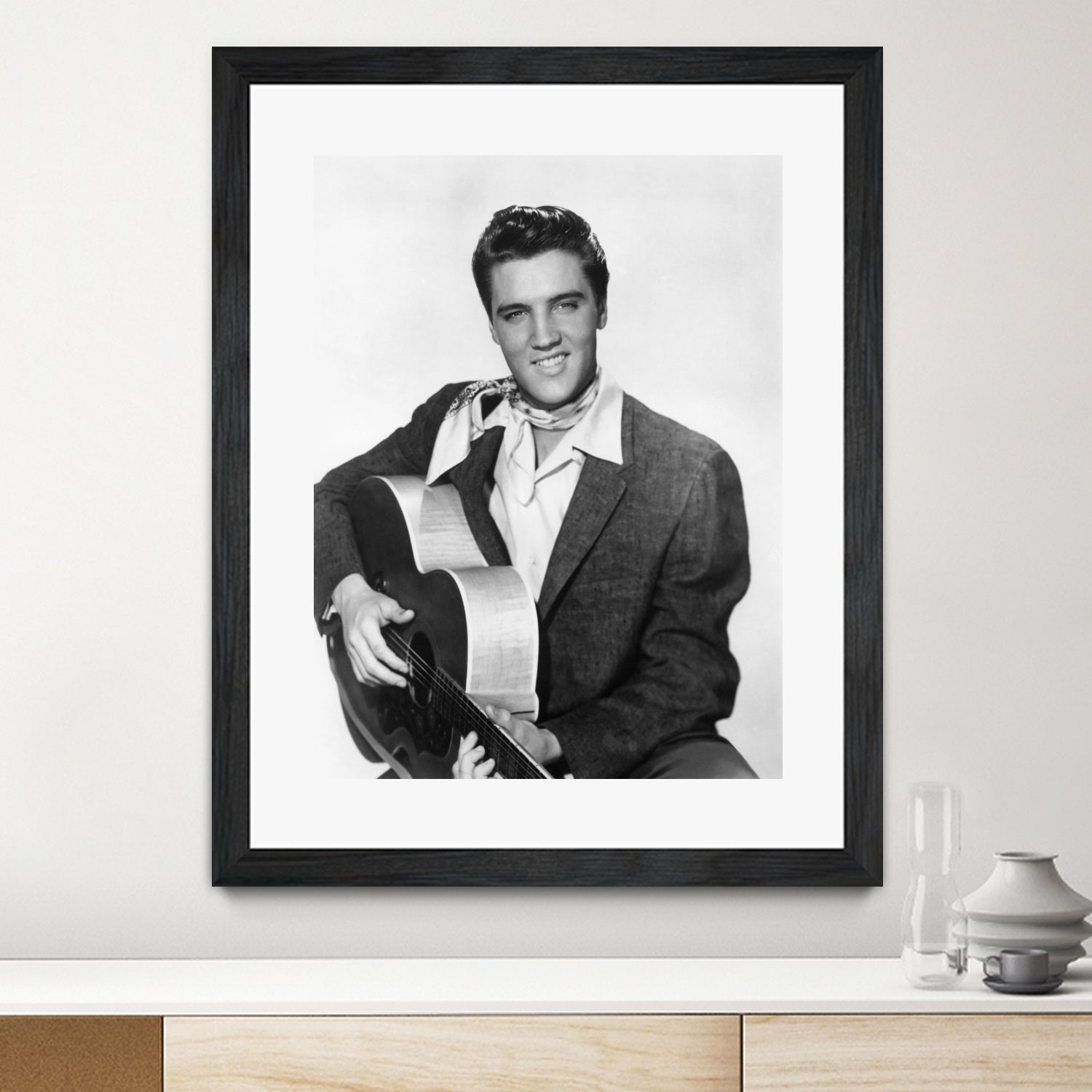 Elvis Presley by Paramount Pictures Bridgeman Images  on GIANT ART - black and white  photography