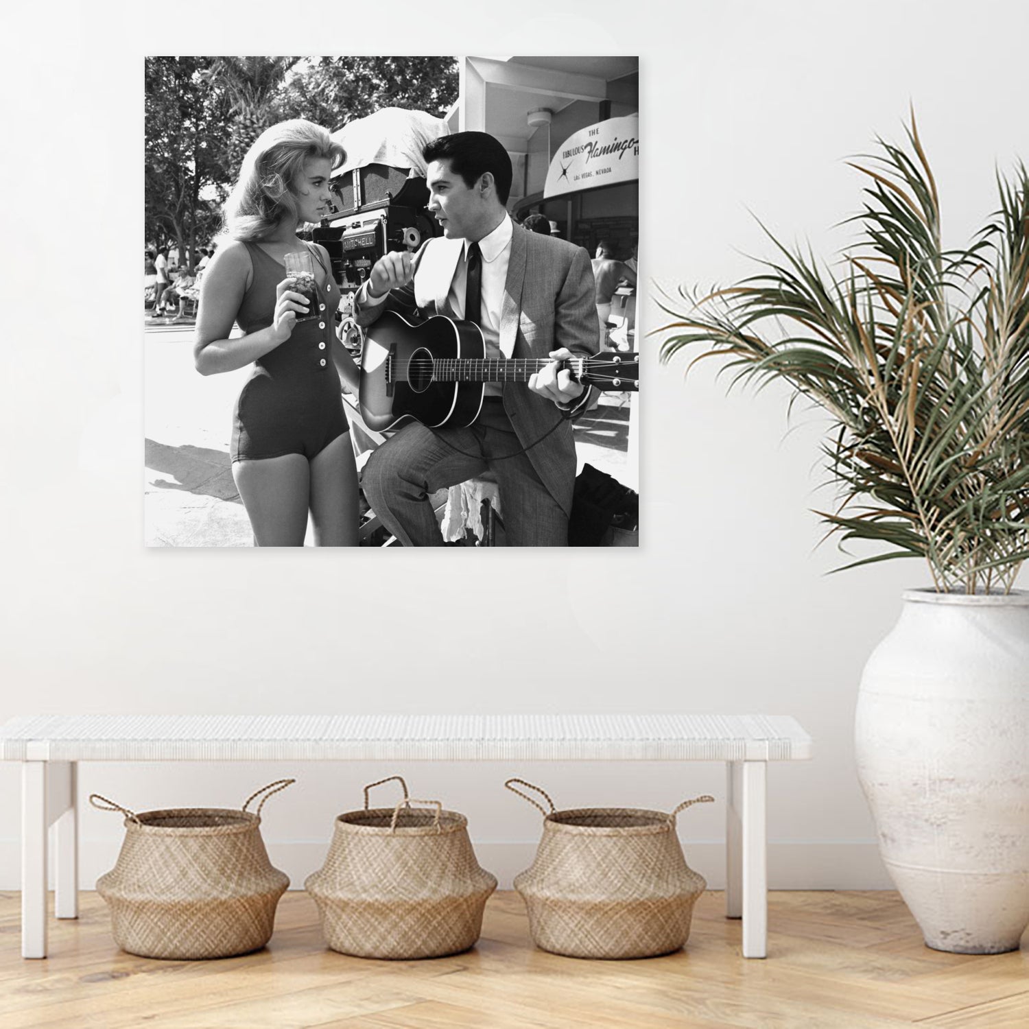 Ann-Margret And Elvis Presley, Viva Las Vegas 1964 Directed By George Sidney by Bridgman Images on GIANT ART - black and white photography