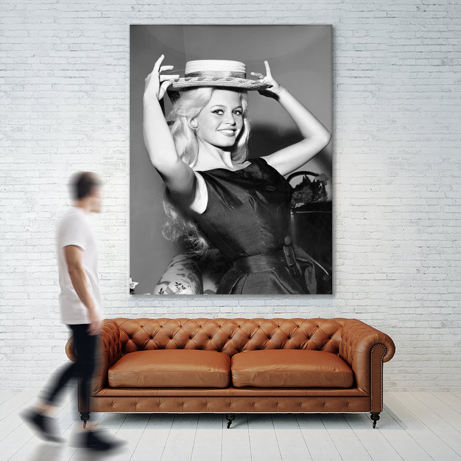 Brigitte Bardot, c.1950-60  by August Di Giovanni, Bridgeman Images  on GIANT ART - black and white  photography