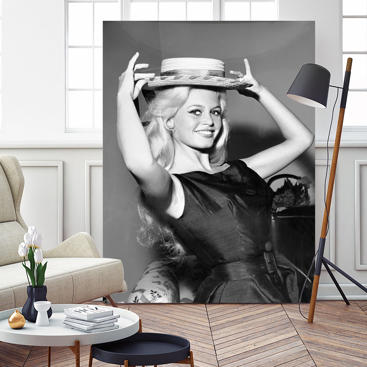 Brigitte Bardot, c.1950-60  by August Di Giovanni, Bridgeman Images  on GIANT ART - black and white  photography