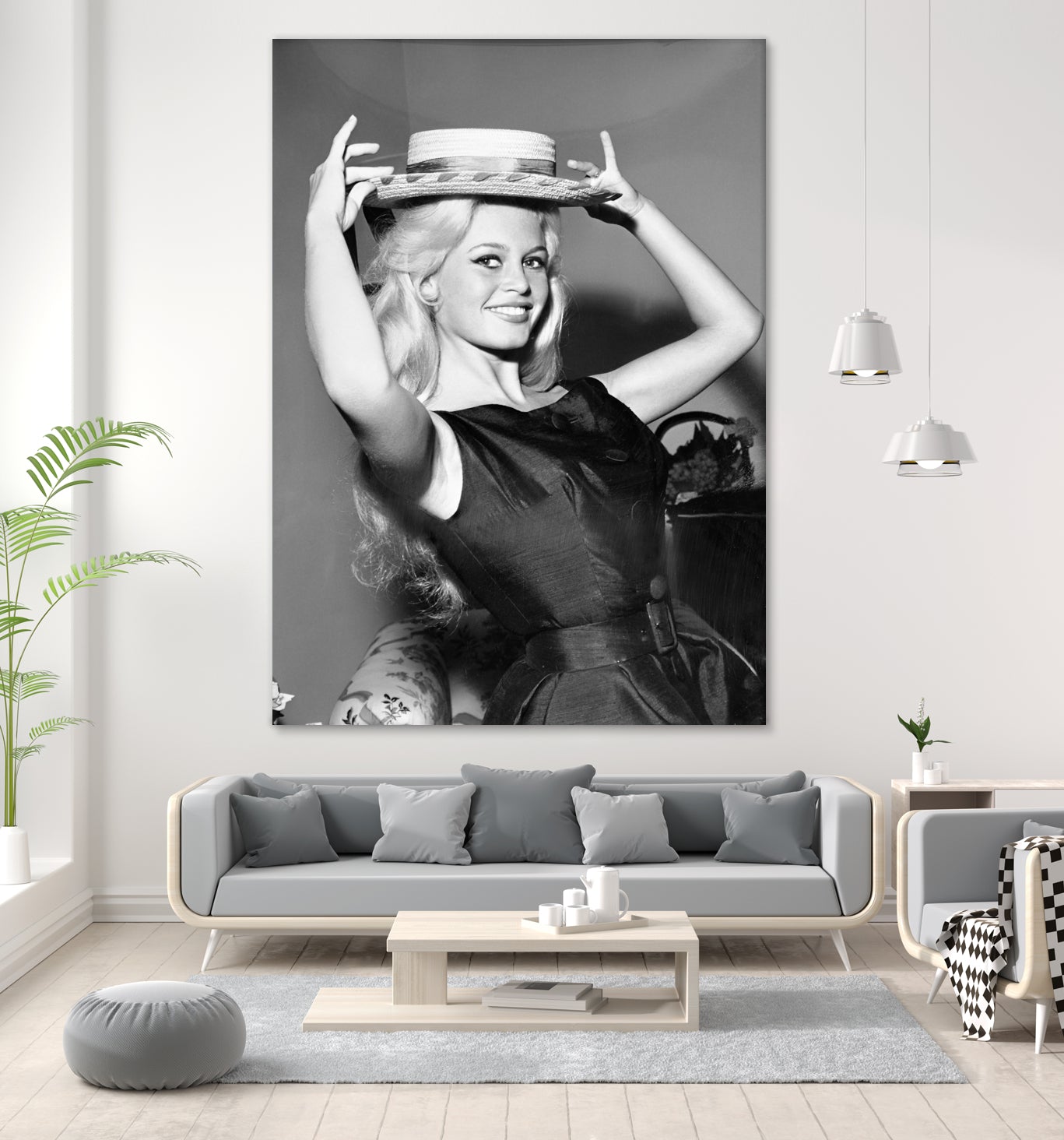 Brigitte Bardot, c.1950-60  by August Di Giovanni, Bridgeman Images  on GIANT ART - black and white  photography