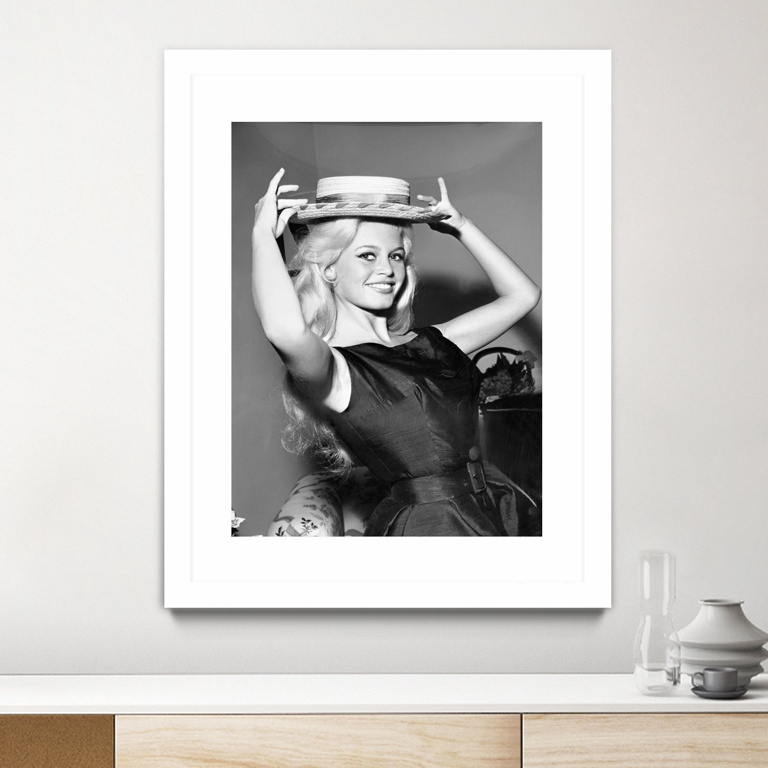 Brigitte Bardot, c.1950-60  by August Di Giovanni, Bridgeman Images  on GIANT ART - black and white  photography