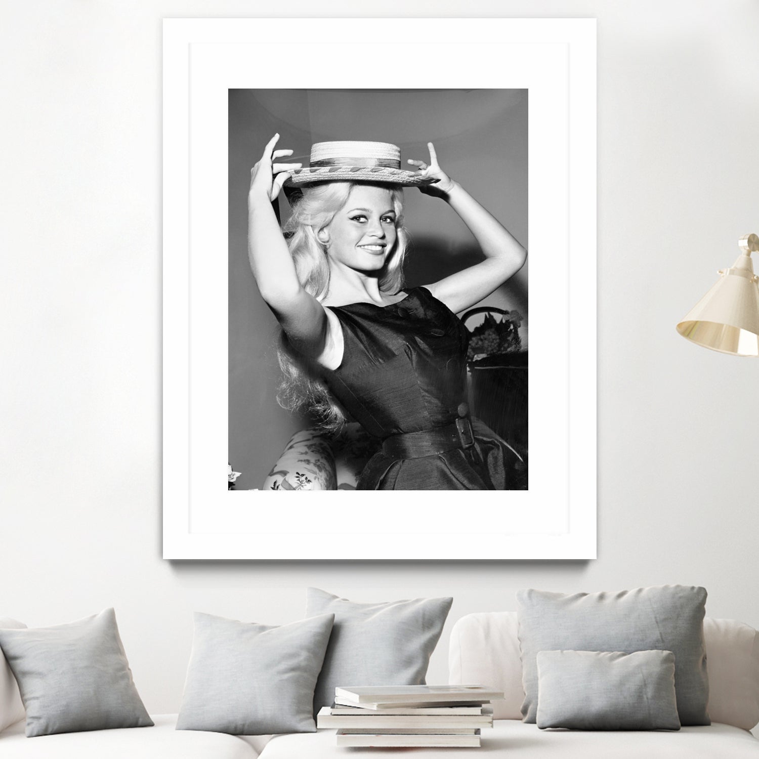 Brigitte Bardot, c.1950-60  by August Di Giovanni, Bridgeman Images  on GIANT ART - black and white  photography