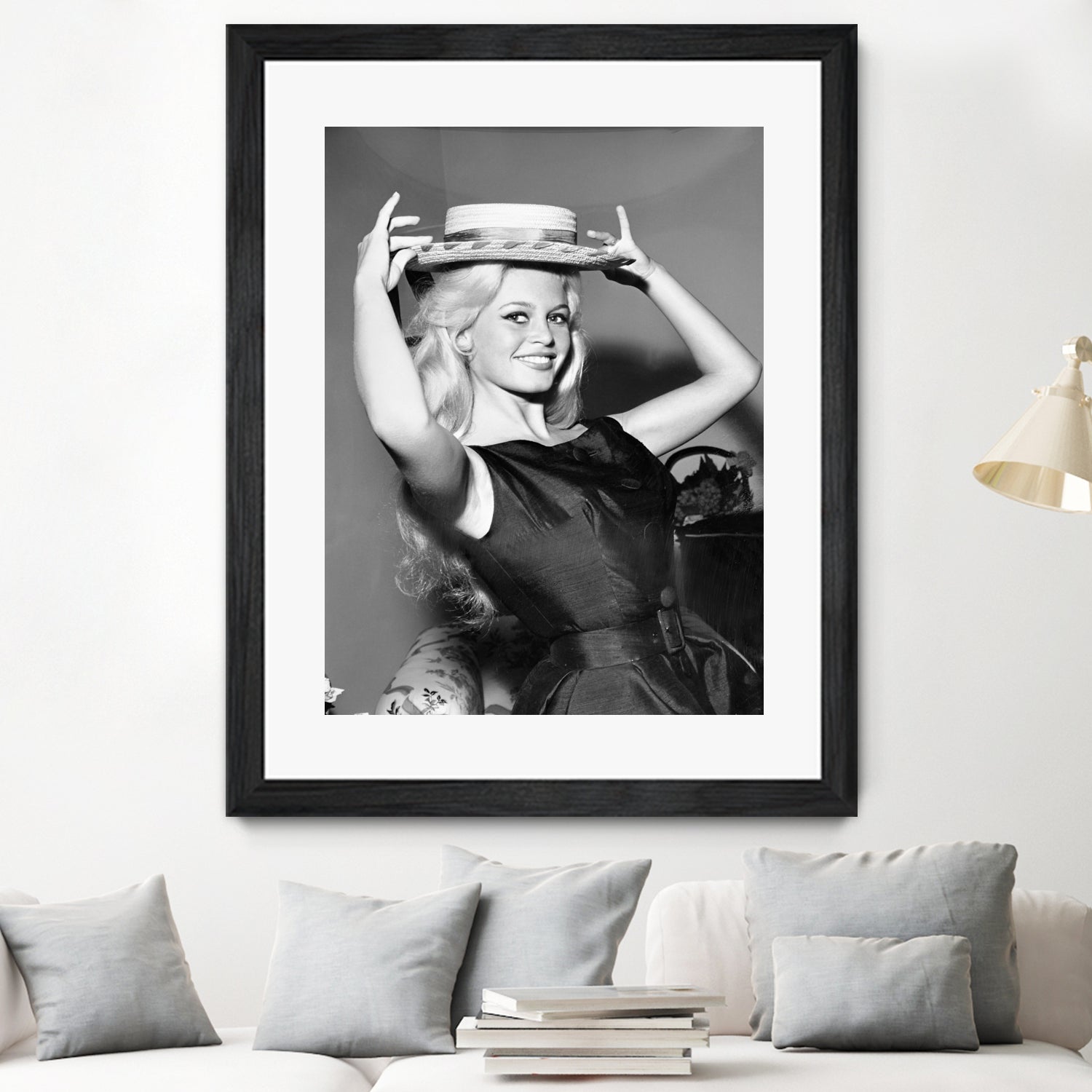 Brigitte Bardot, c.1950-60  by August Di Giovanni, Bridgeman Images  on GIANT ART - black and white  photography