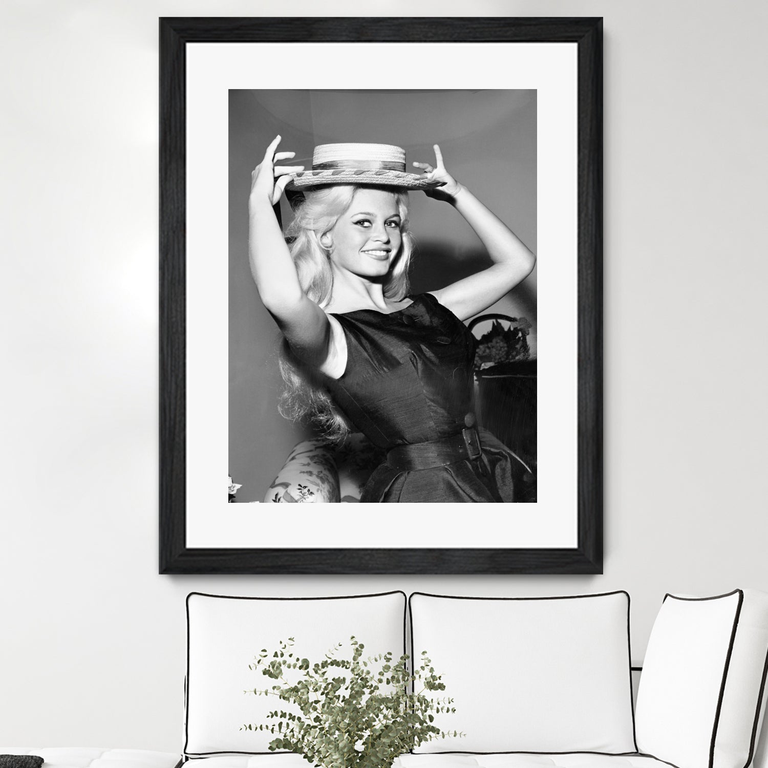 Brigitte Bardot, c.1950-60  by August Di Giovanni, Bridgeman Images  on GIANT ART - black and white  photography