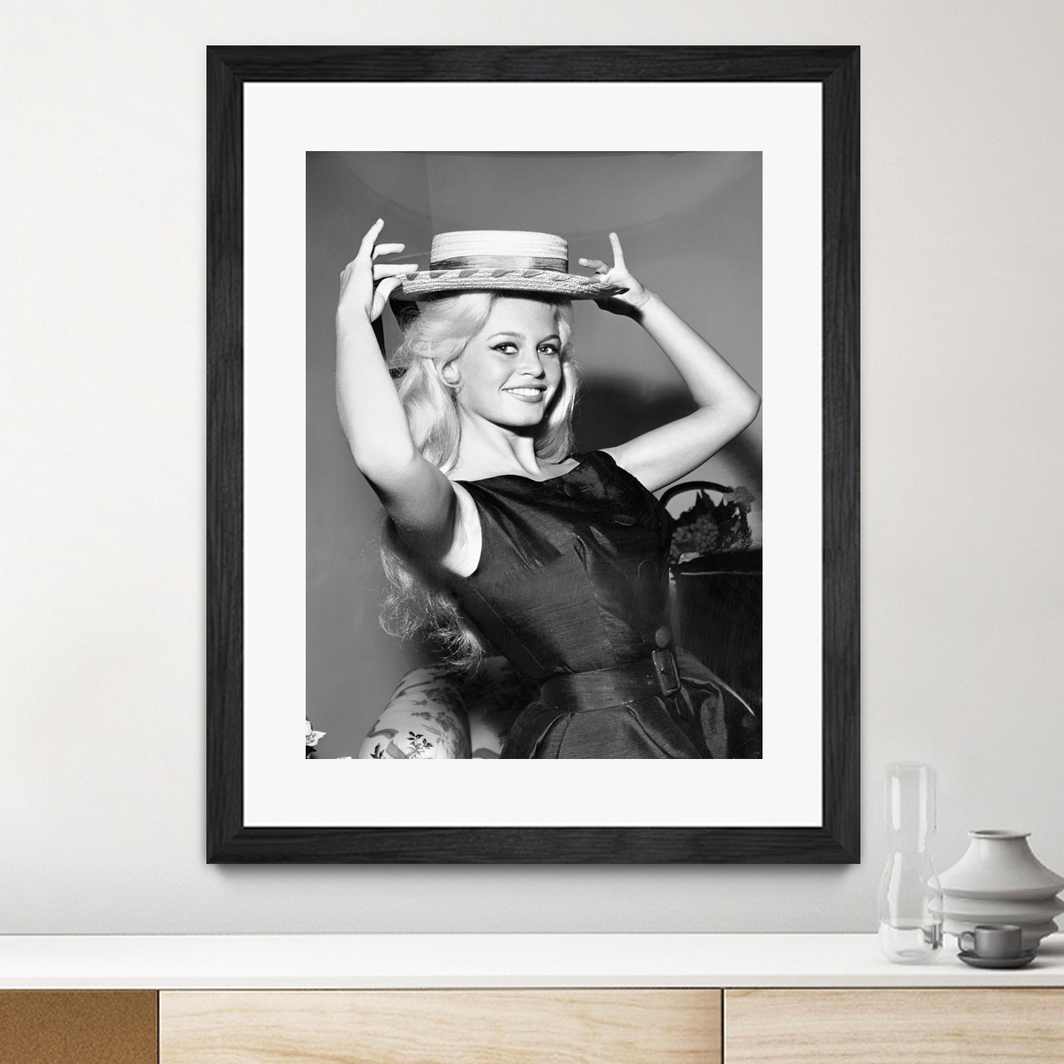 Brigitte Bardot, c.1950-60  by August Di Giovanni, Bridgeman Images  on GIANT ART - black and white  photography