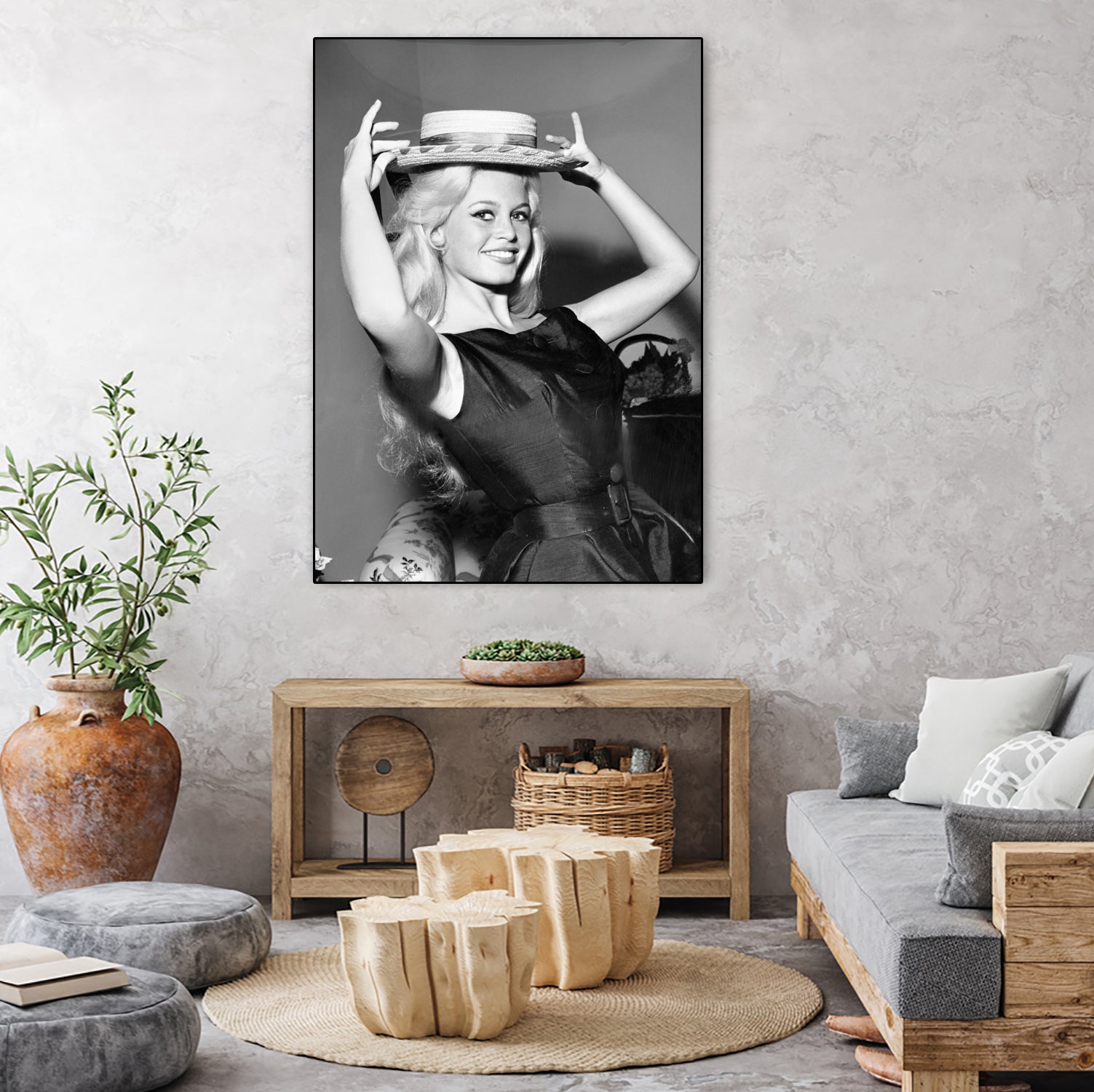 Brigitte Bardot, c.1950-60  by August Di Giovanni, Bridgeman Images  on GIANT ART - black and white  photography