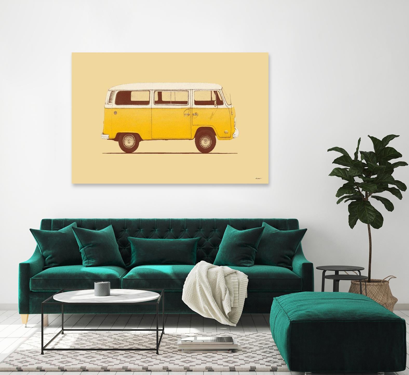 Yellow Van by Florent Bodart on GIANT ART