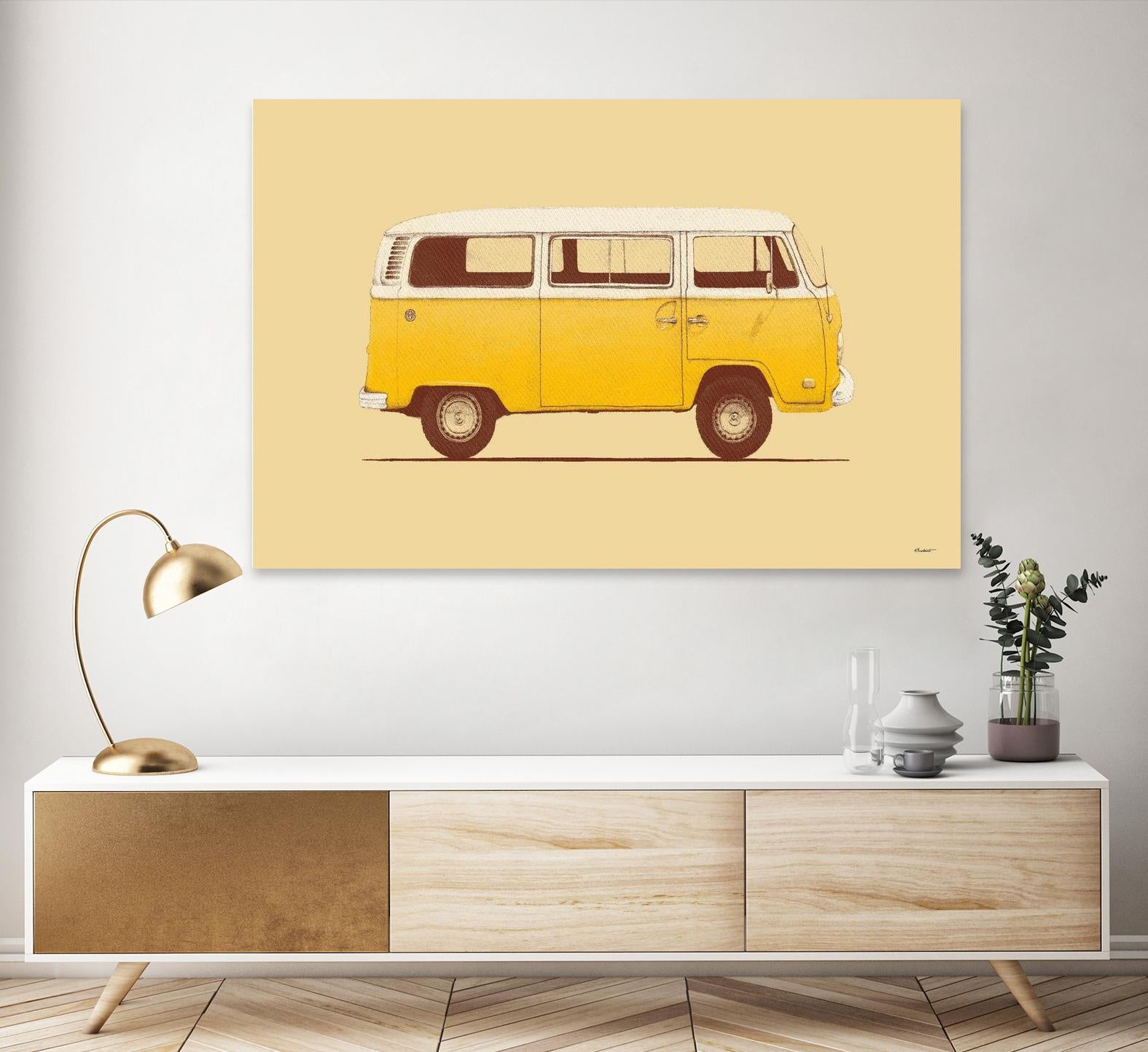 Yellow Van by Florent Bodart on GIANT ART