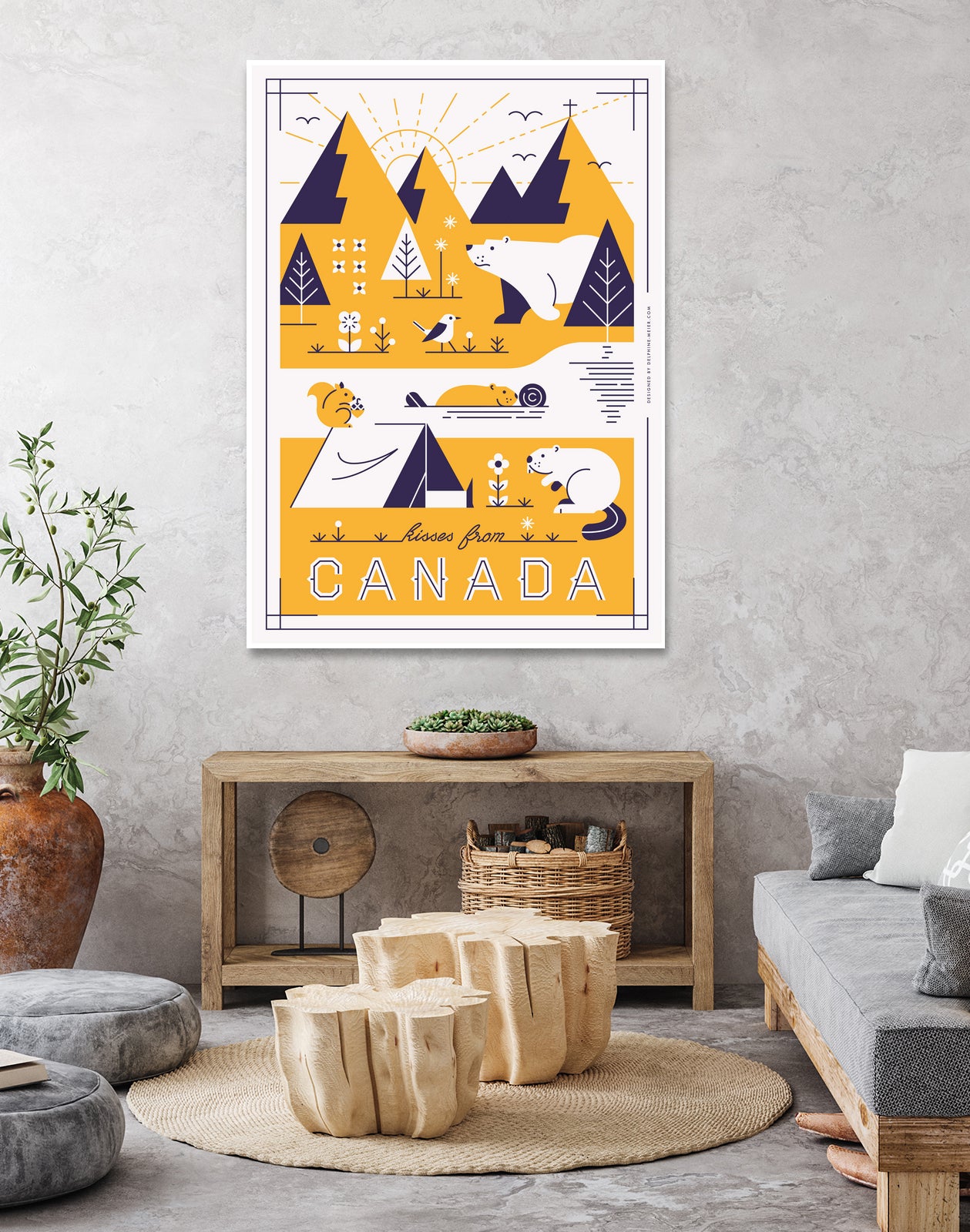 Kisses from Canada by Delphine Meier on GIANT ART