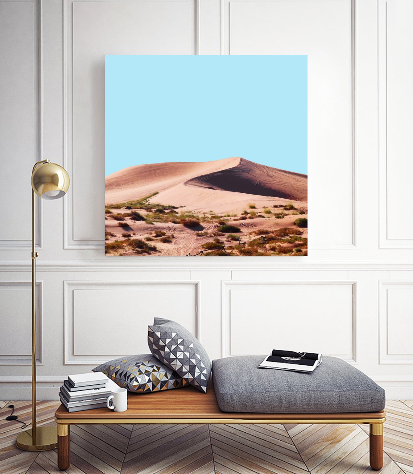 Oasis by 83 oranges on GIANT ART - blue digital sand