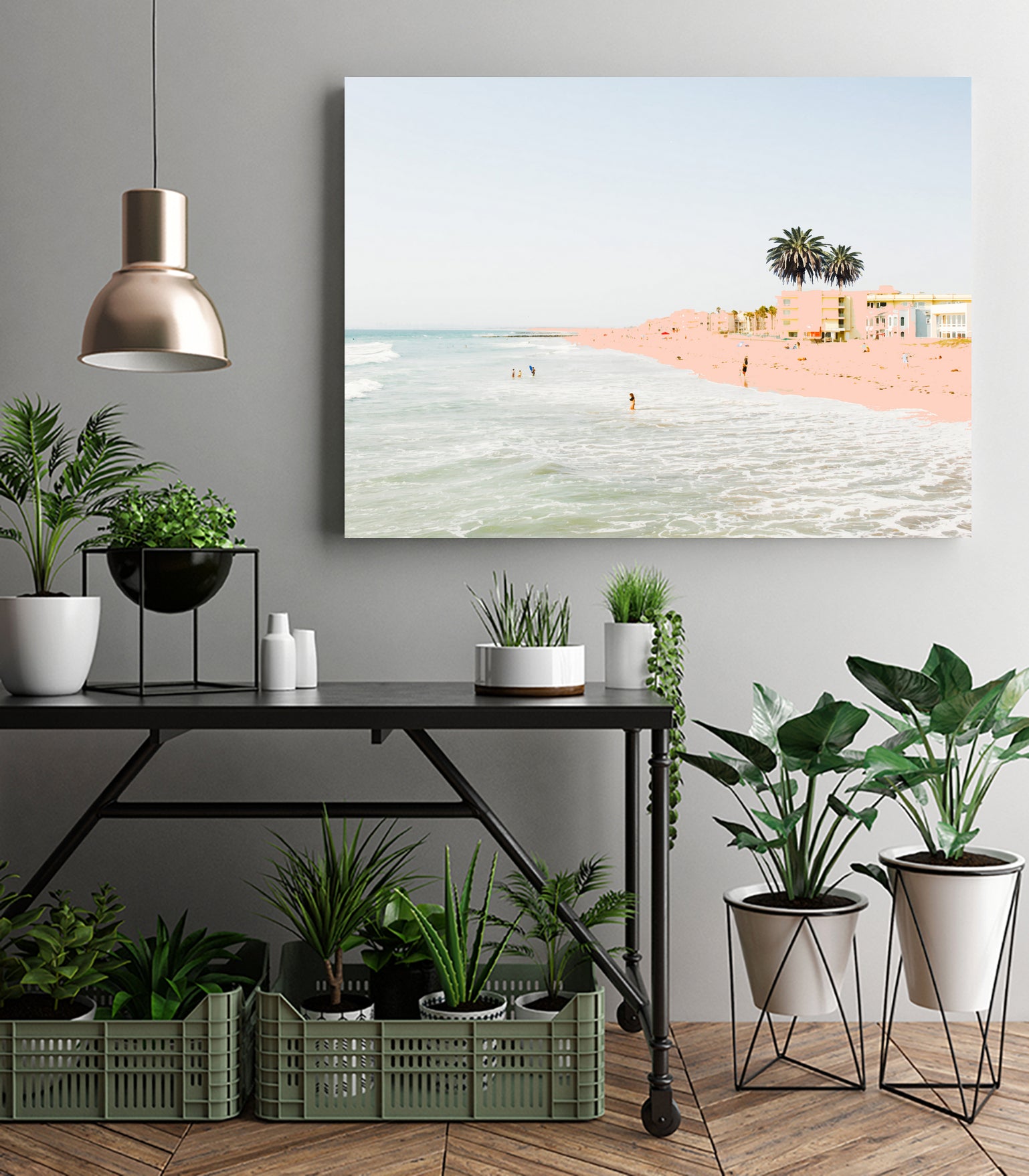 Pink Beach by 83 oranges on GIANT ART - pink digital sand